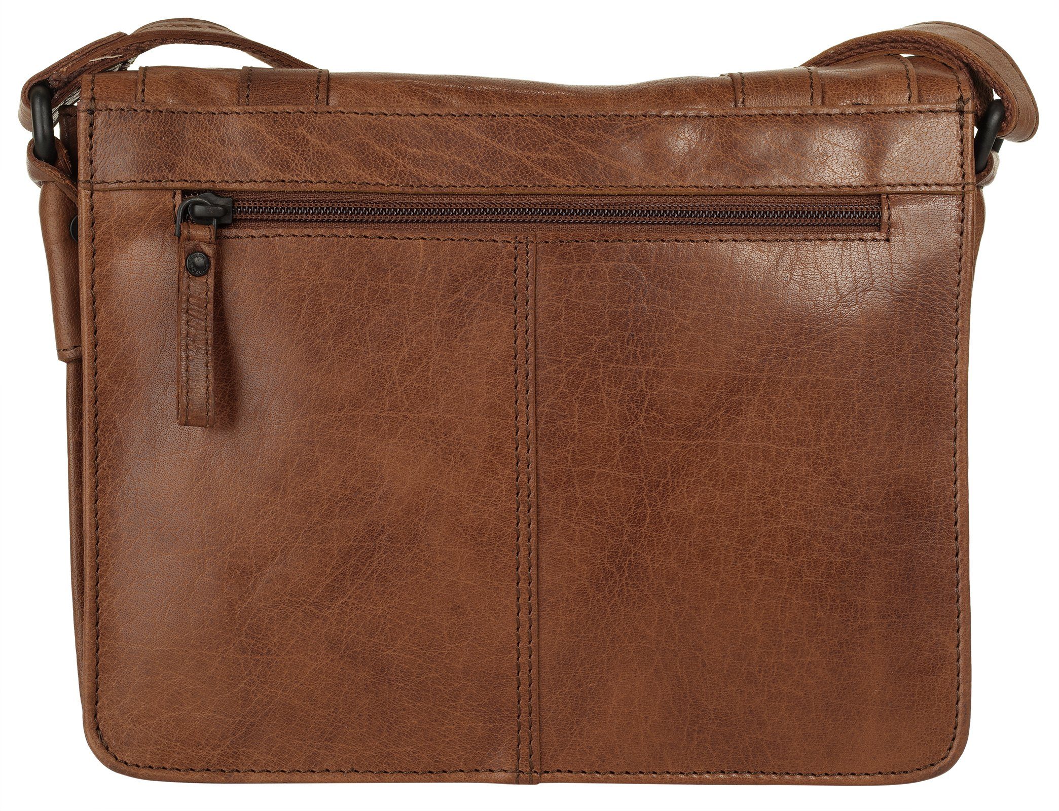 Spikes & Sparrow Schoudertas echt leder