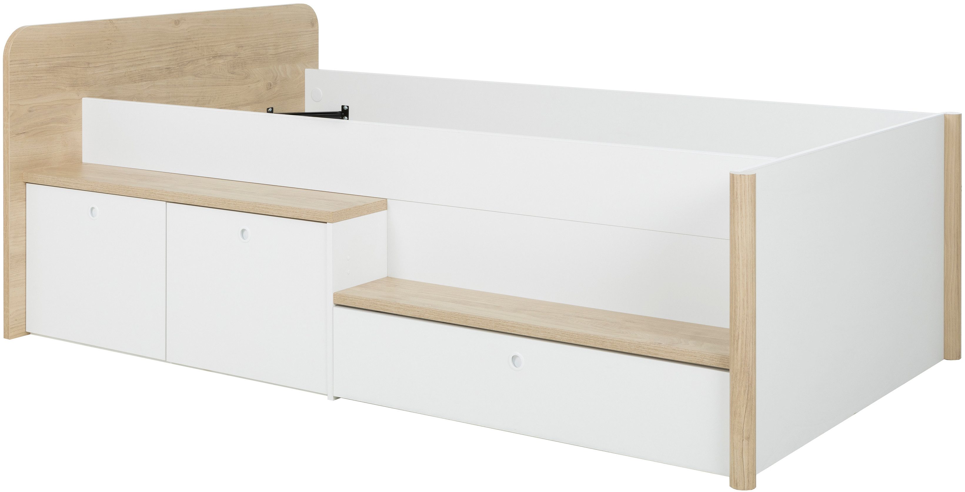 Gami Slaapkamerserie 2-delige set Bed met veel opbergruimte