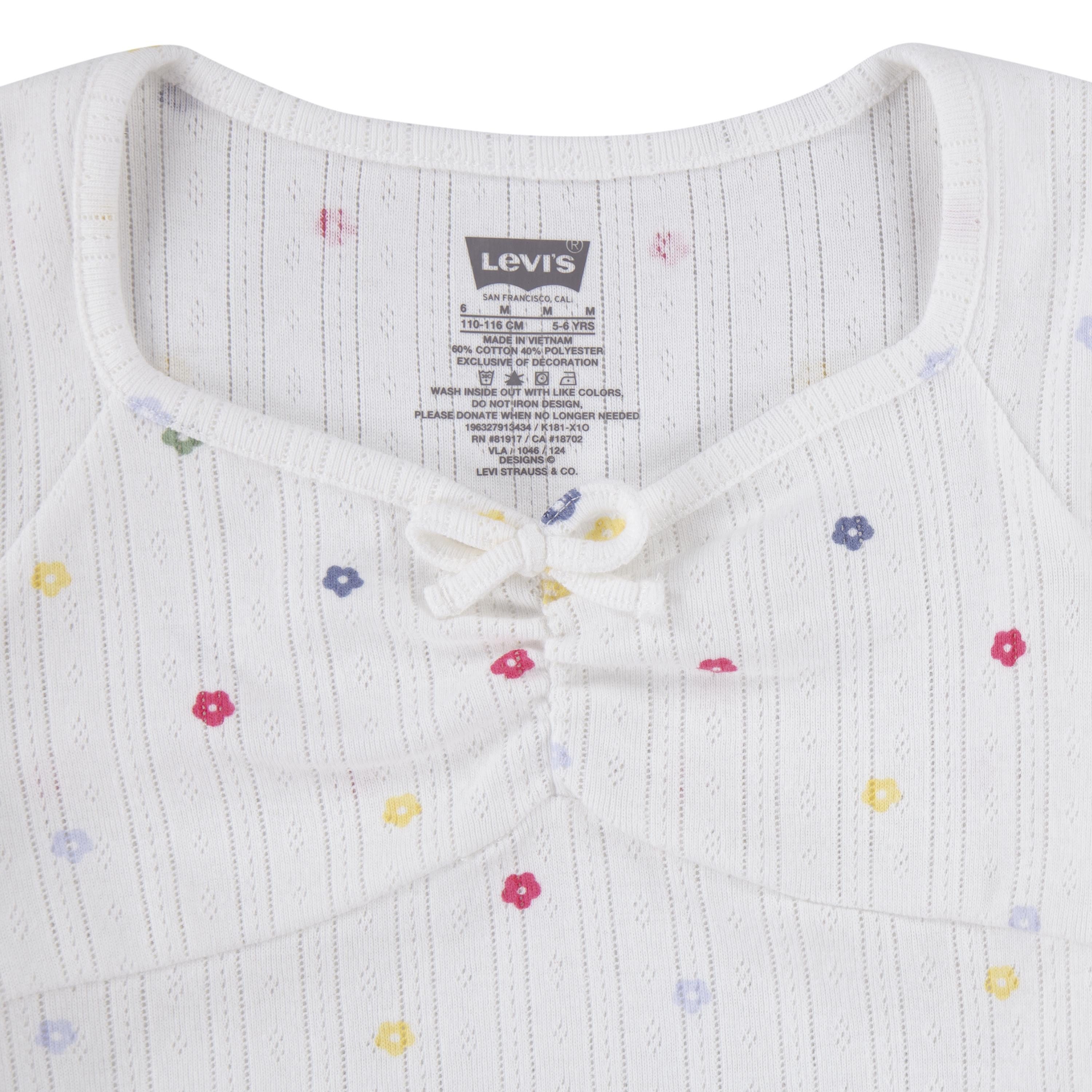 Levi's Kidswear T-shirt met bloemenprint allover, voor meisjes