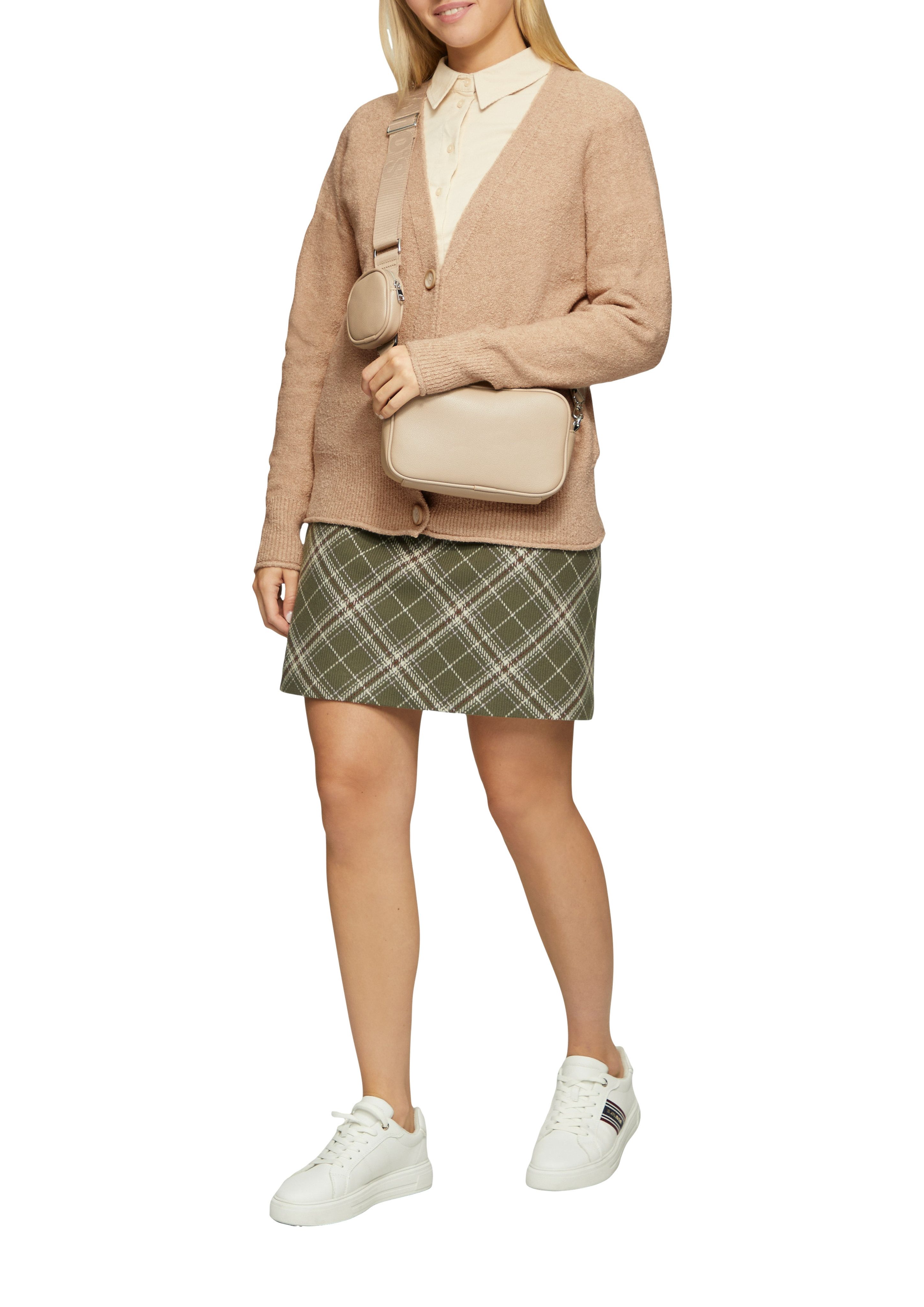 s.Oliver Vest met v-hals en knoopsluiting