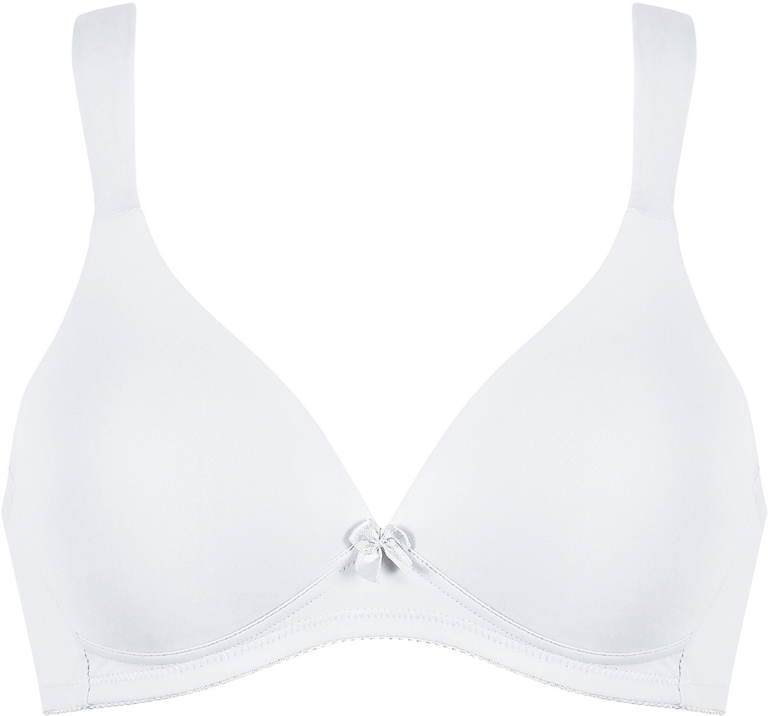 Naturana Soft-bh met voorgevormde cups en klein strikdetail
