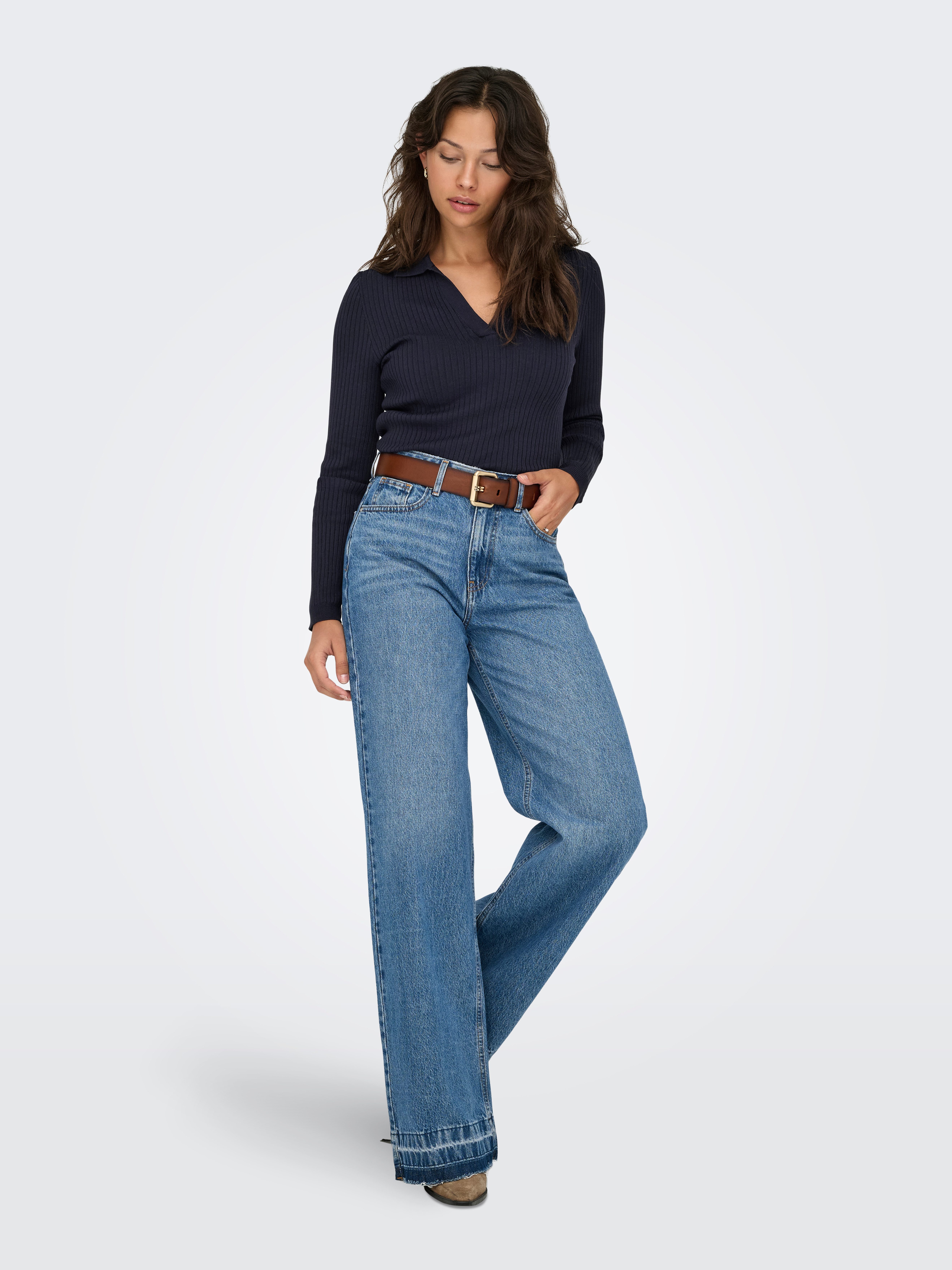 Only Trui met polokraag ONLKAYA LS POLO PULLOVER EX KNT