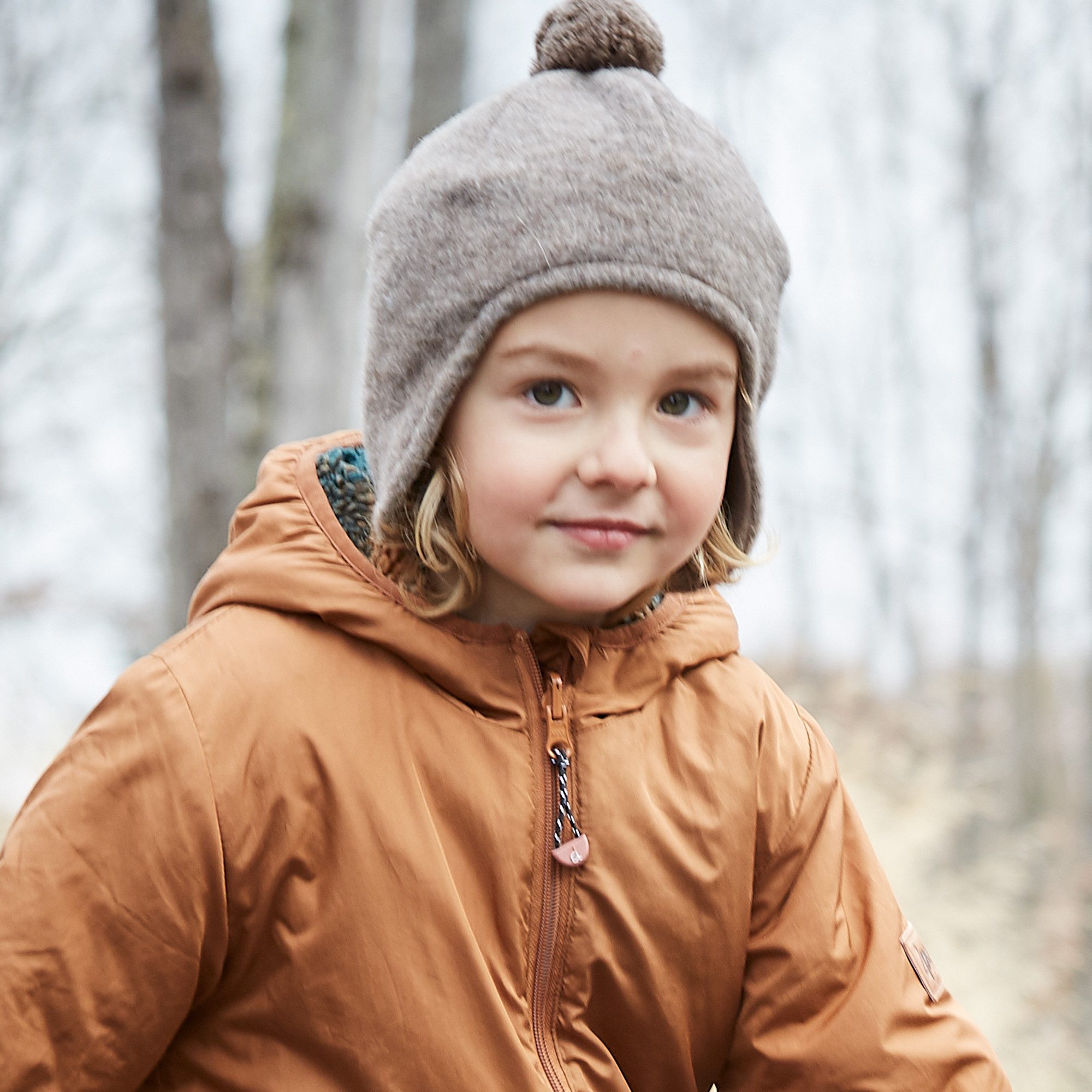 MAXIMO Fleece muts Inca muts van wollen fleece met pompon