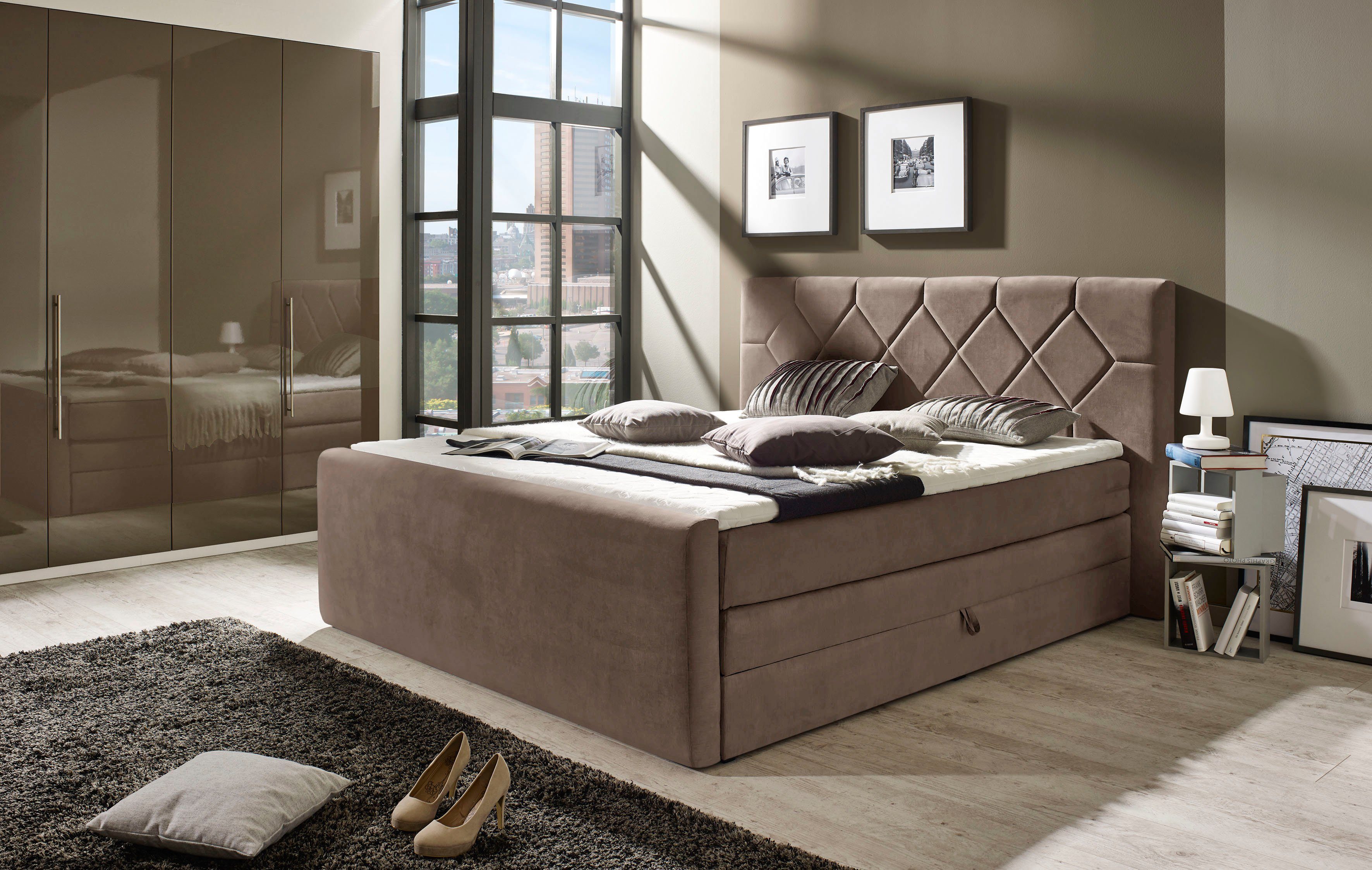 Places of Style Boxspring Atlanta inclusief topmatras en bedkist
