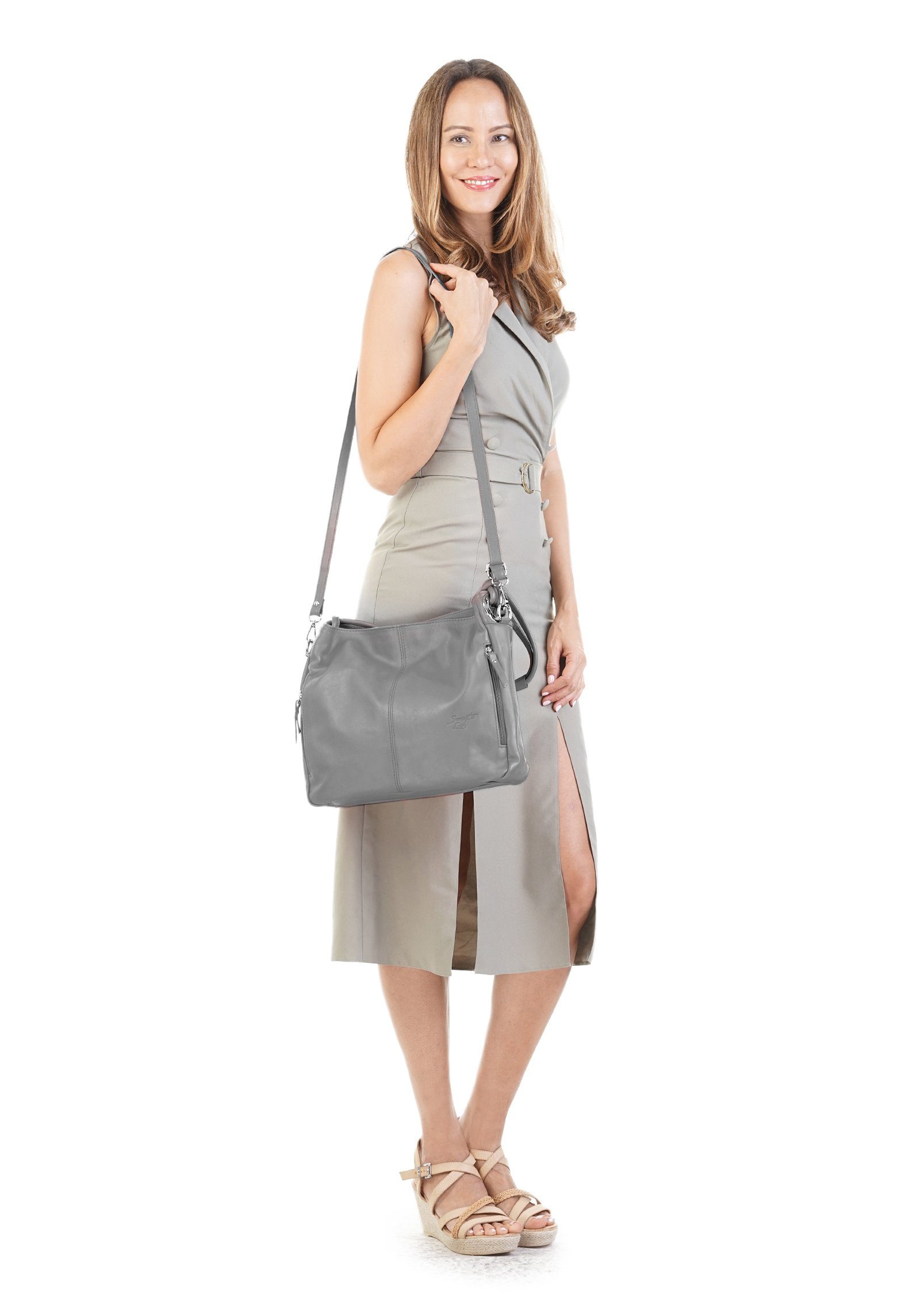 Samantha Look Shopper echt leer, made in italy