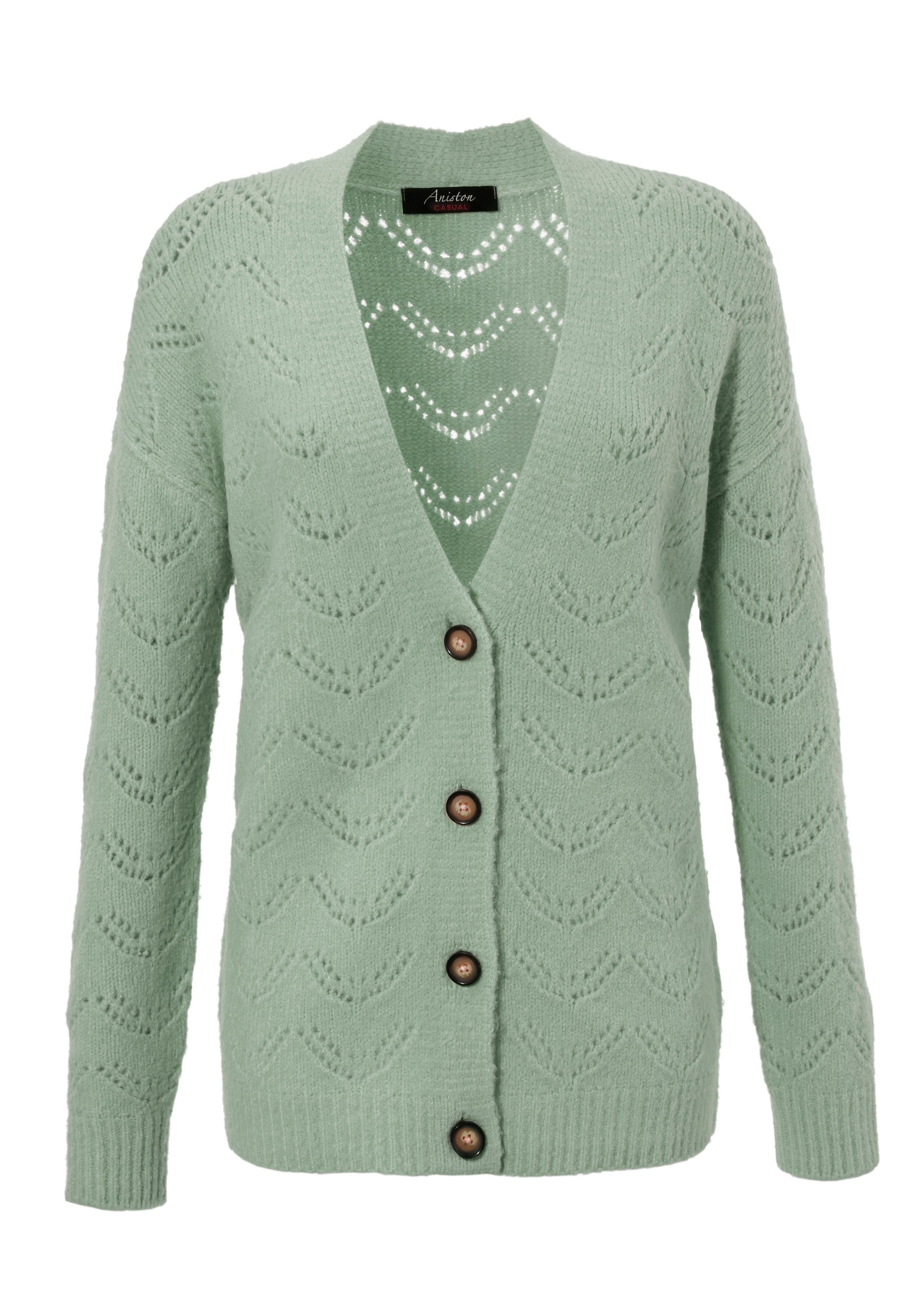 Aniston CASUAL Vest met ajourmotief