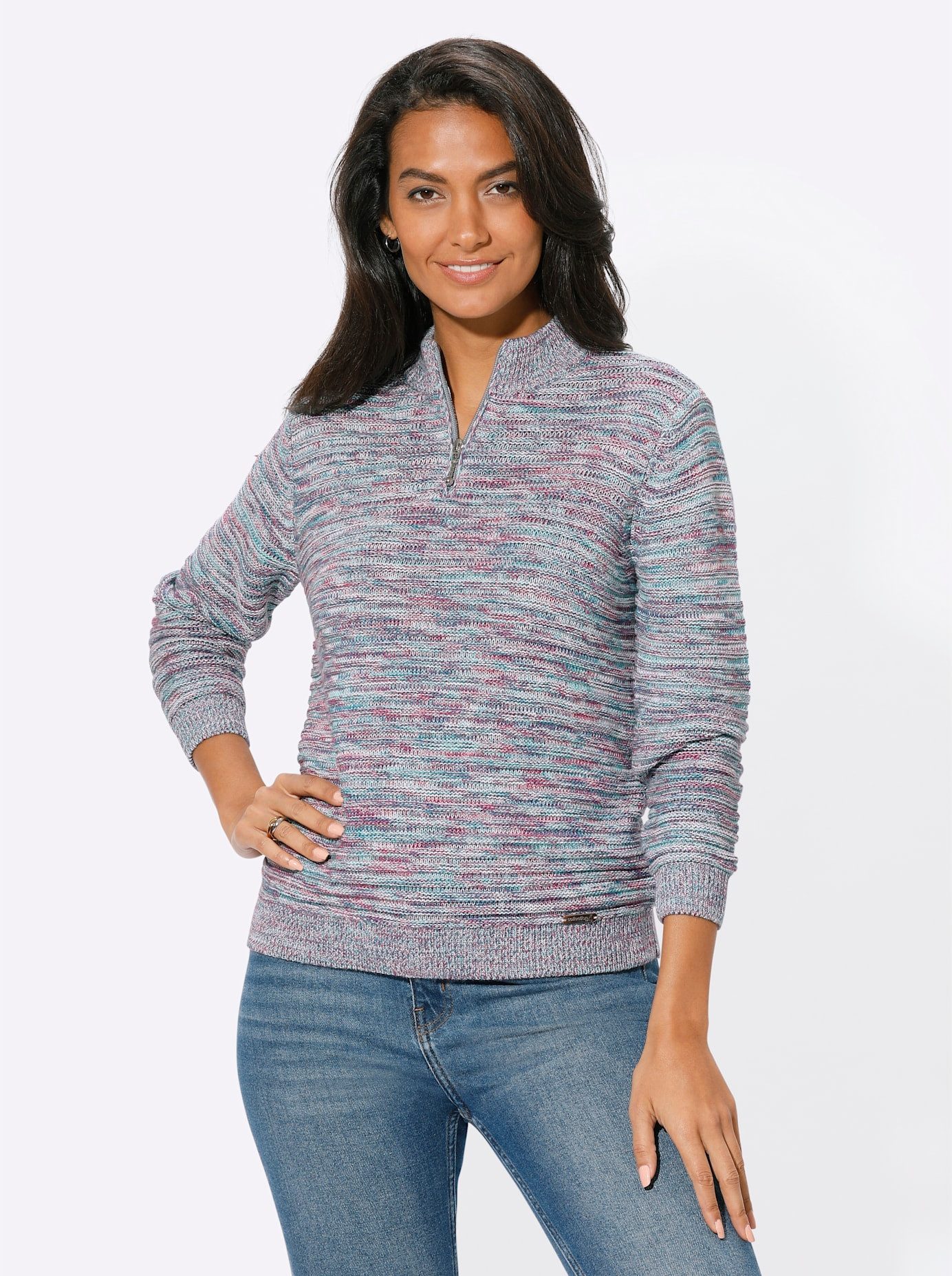 Casual Looks Trui met staande kraag Trui