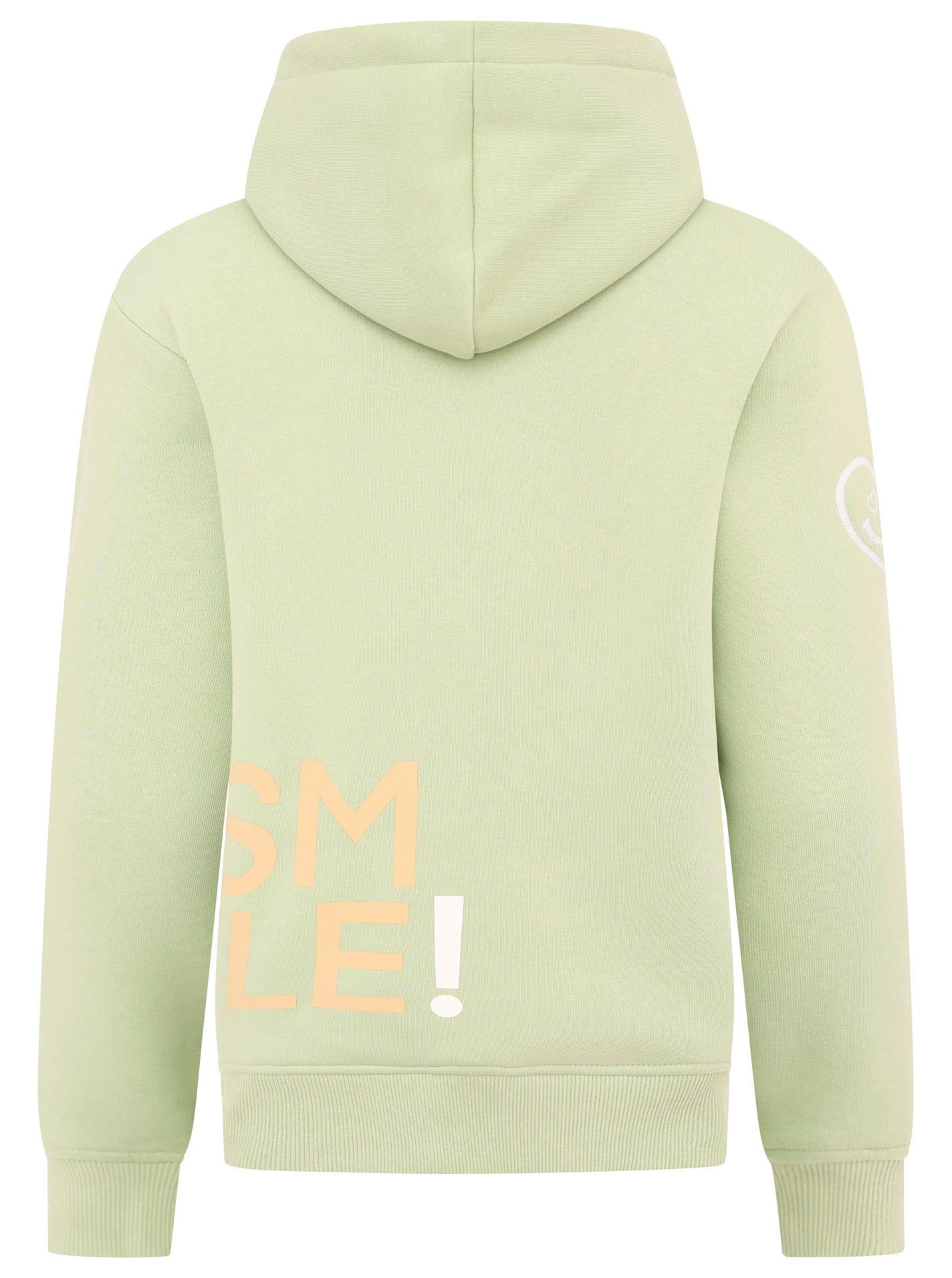 Zwillingsherz Hoodie Alissa met smile-print