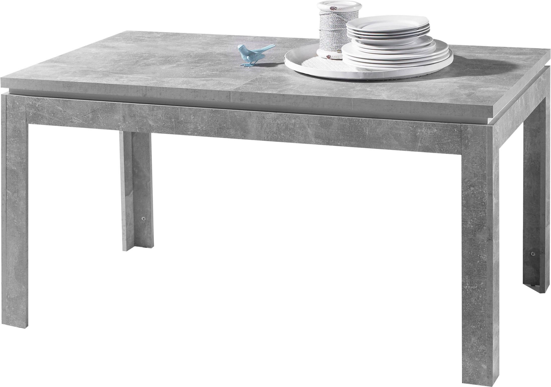 Stolkom Eettafel Stone 140-180 cm uitschuifbaar, tafel in beton decor