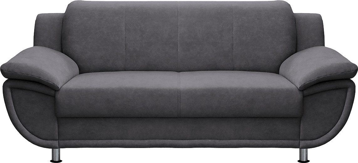 TRENDMANUFAKTUR 2-zitsbank Rondo, breedte 178 cm, brede armleuningen, chromen poten Bank optioneel met...