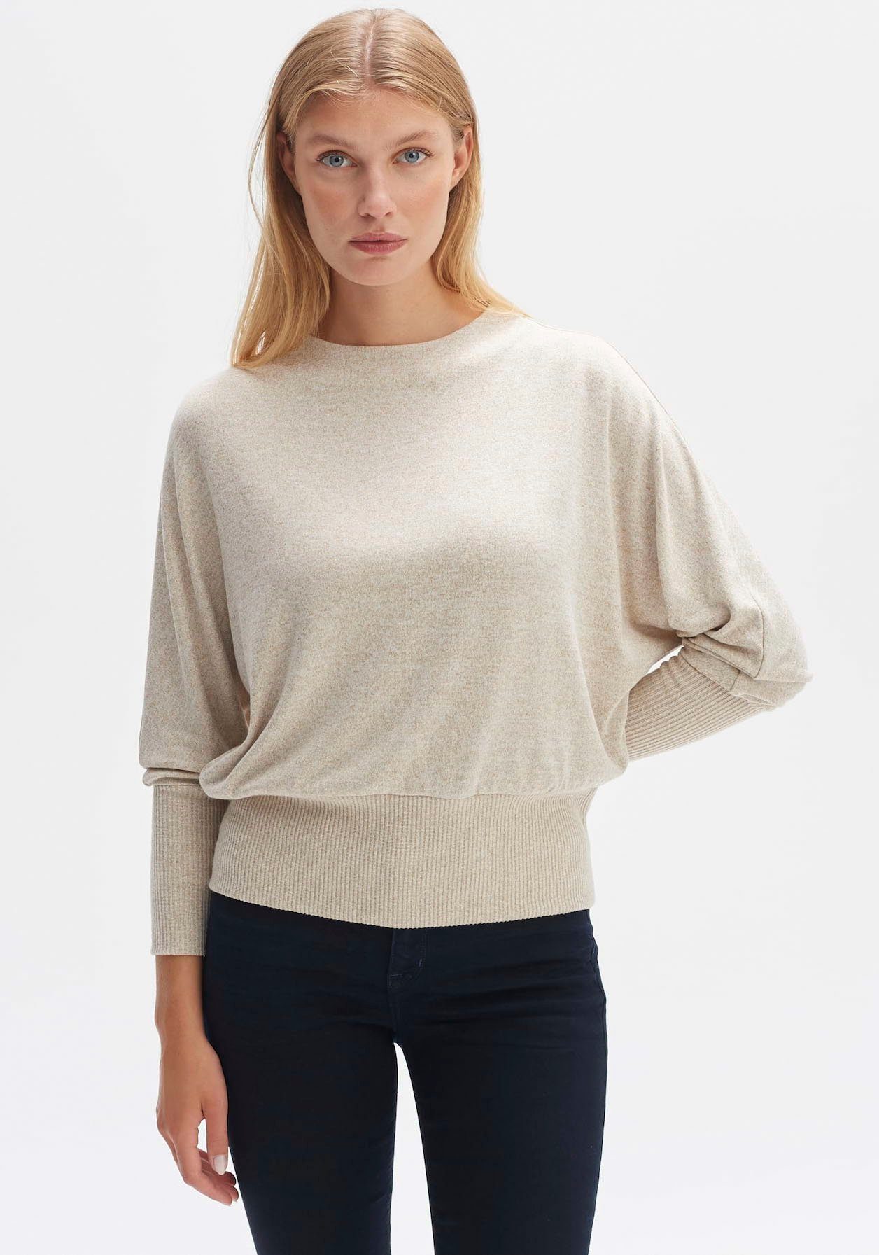 Opus Sweatshirt met opstaande kraag model 'Sokola'