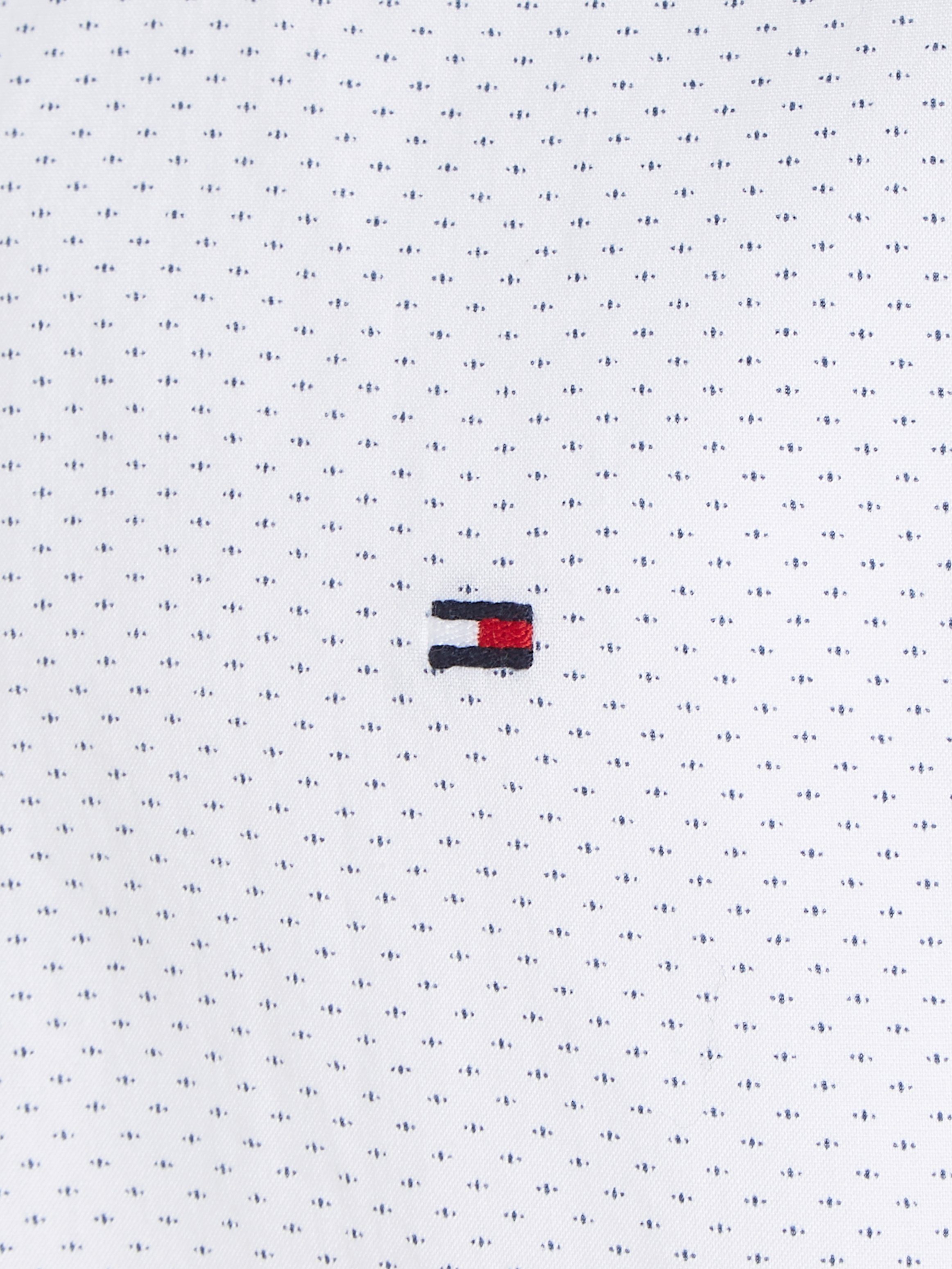 Tommy Hilfiger Overhemd met korte mouwen NATURAL SOFT MINI PRT SHIRT