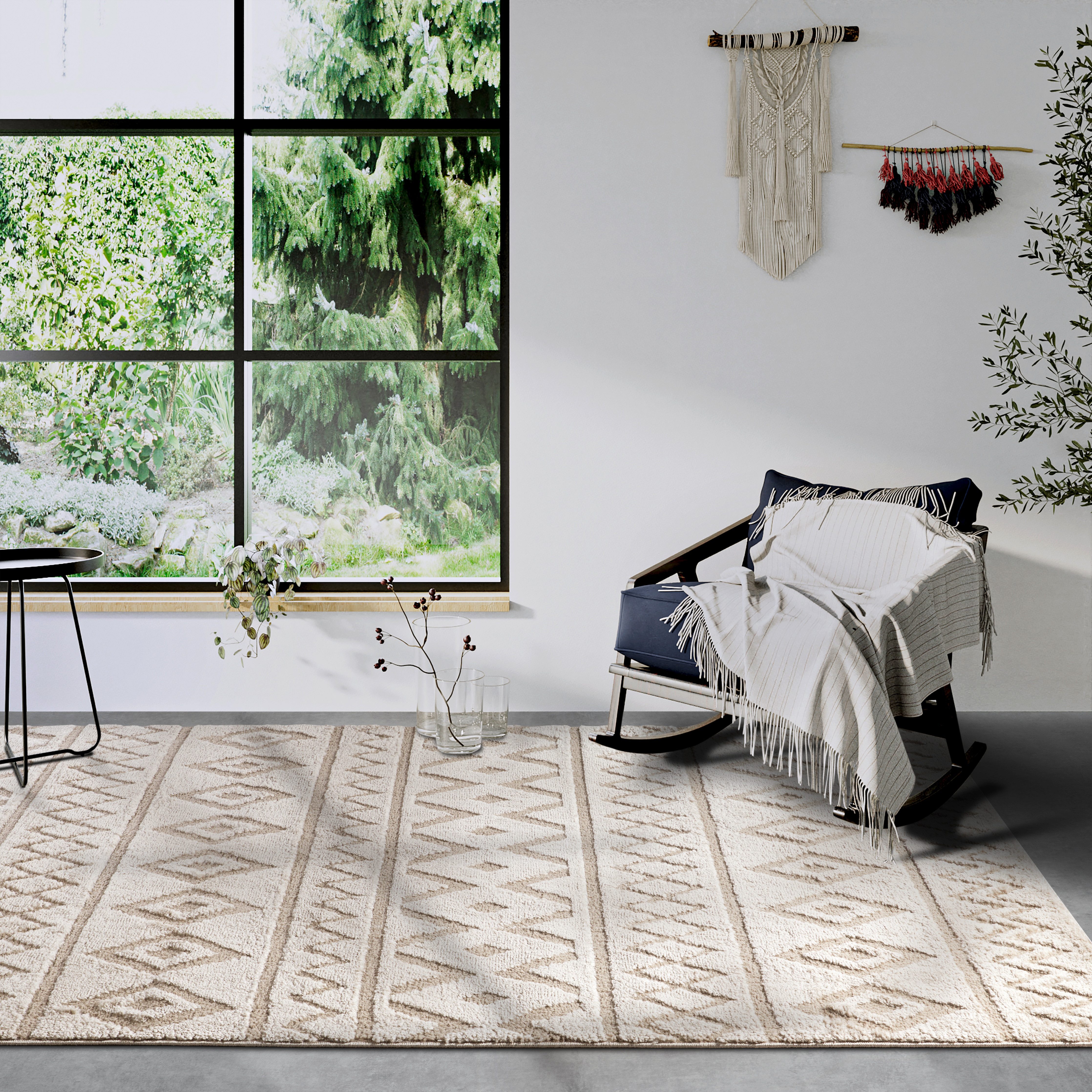 ELLE DECORATION Design-vloerkleed Itinerance Hoogpolig, shaggy, loper, zacht, langpolig, modern, hoog-laag effect