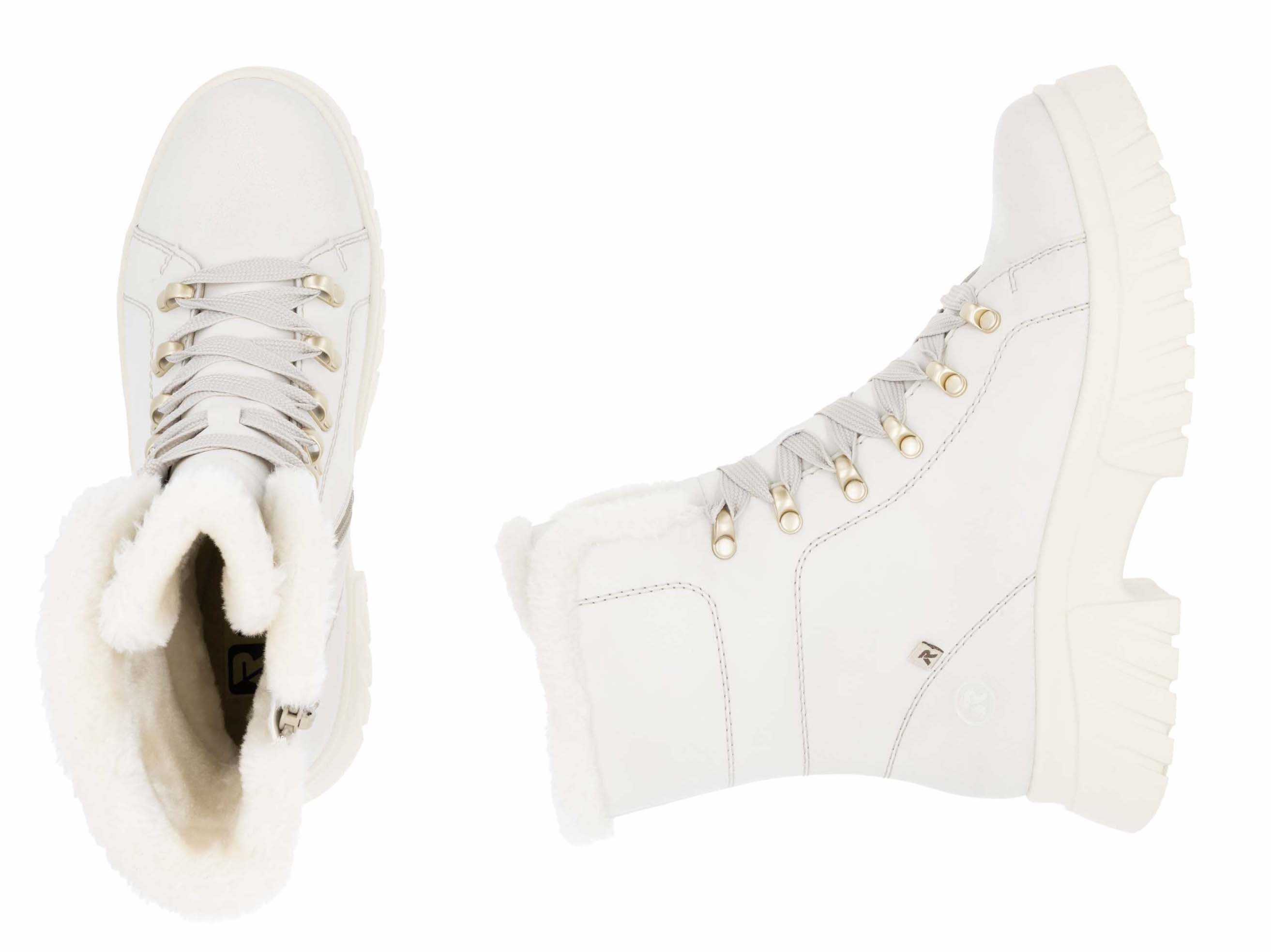 Rieker EVOLUTION Winterlaarzen , veterschoenen, plateaustiefelette, profielzool, binnenrits