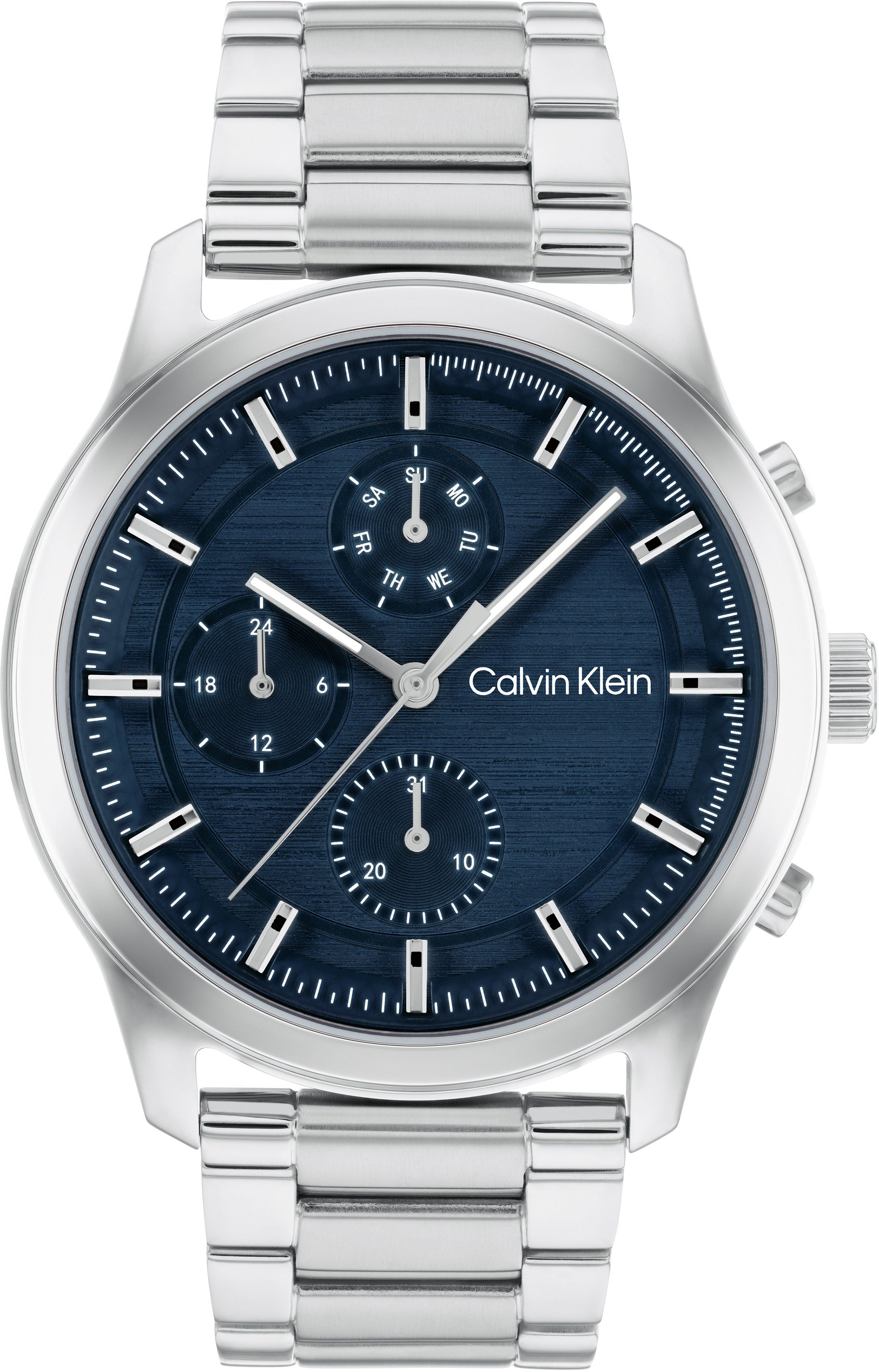 Calvin Klein Multifunctioneel horloge SPORT MULTI-FUNCTION Quartz horloge, armbanduhr, herenhorloge, datum, roestvrijstalen band heren horloges zilver