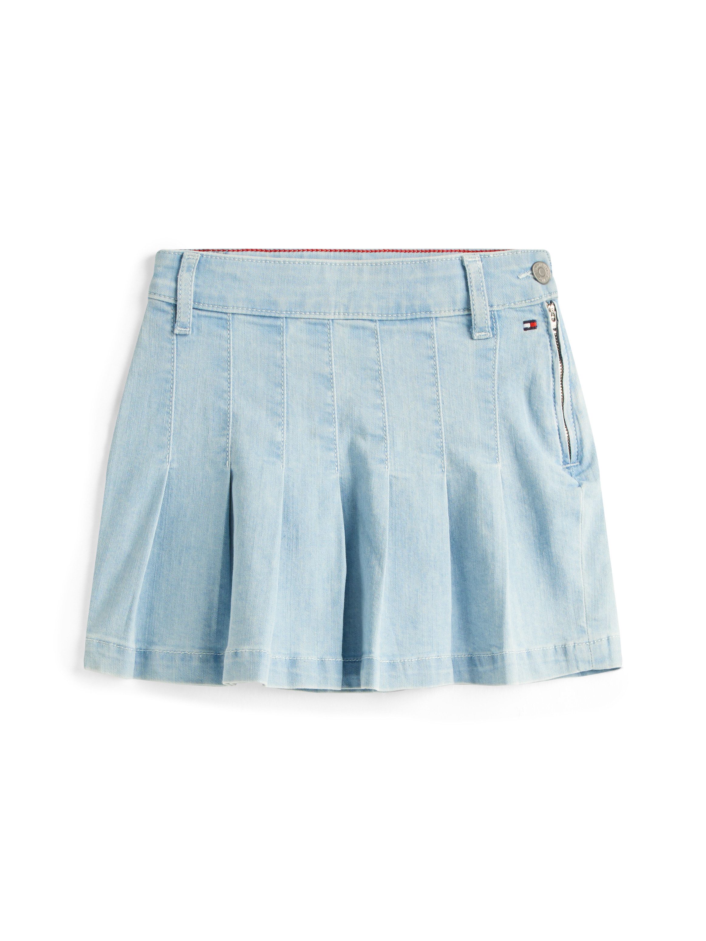 Tommy Hilfiger Jeans rok DENIM PLEATED SKIRT voor kinderen tot 16 jaar, met plooien