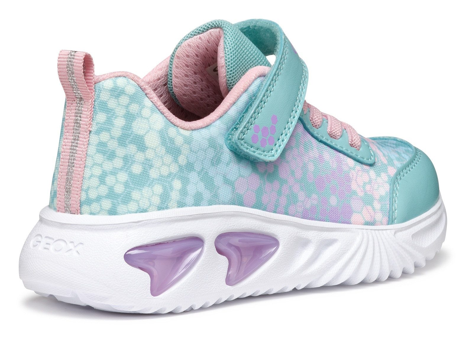 Geox Sneakers J ASSISTER GIRL knipperschoen , lage schoen, klittenbandschoen met textielvoering