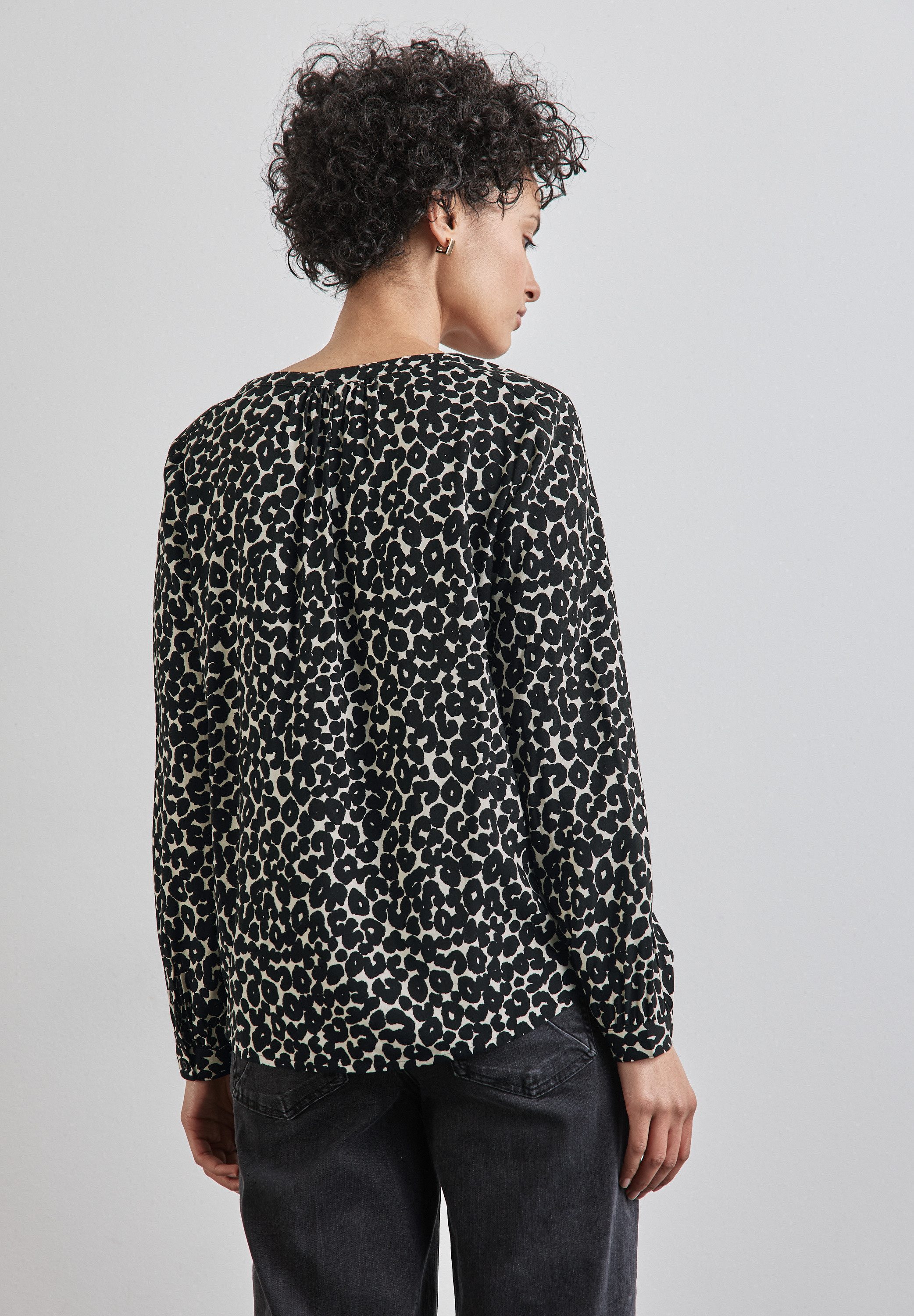 STREET ONE Blouse met lange mouwen met grafisch patroon