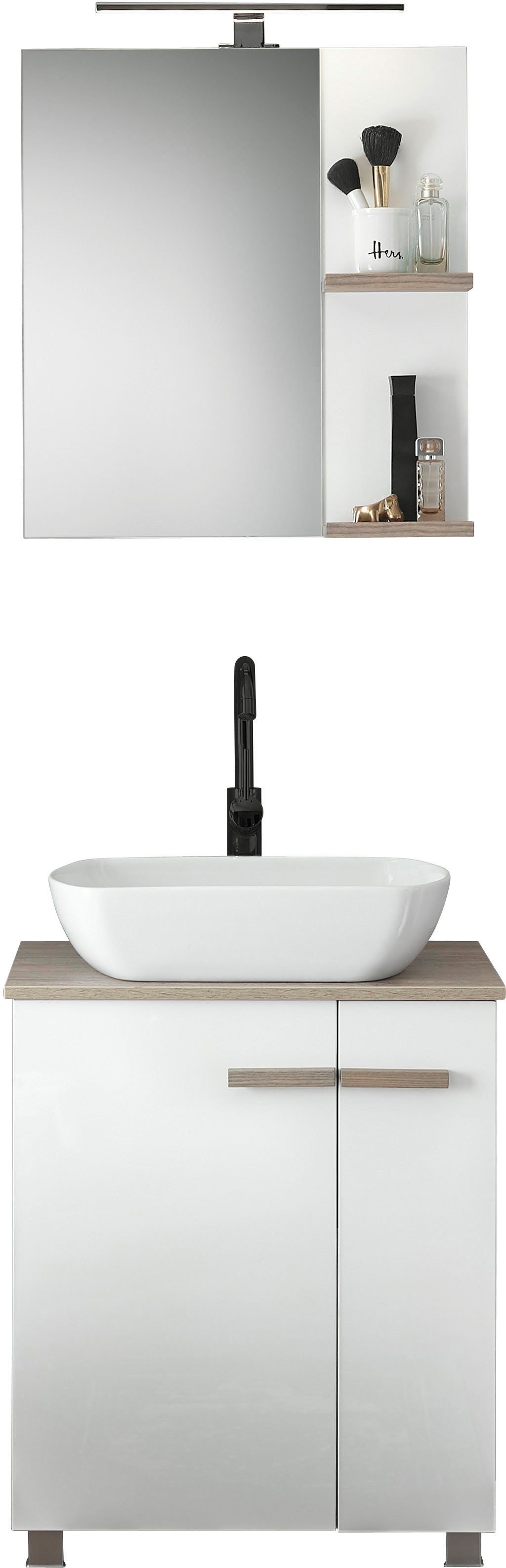 Places of Style Badkamerserie SOLiD, badkamermeubelset, badkamer in modern ontwerp, 2-delige badkamer (2-delig)