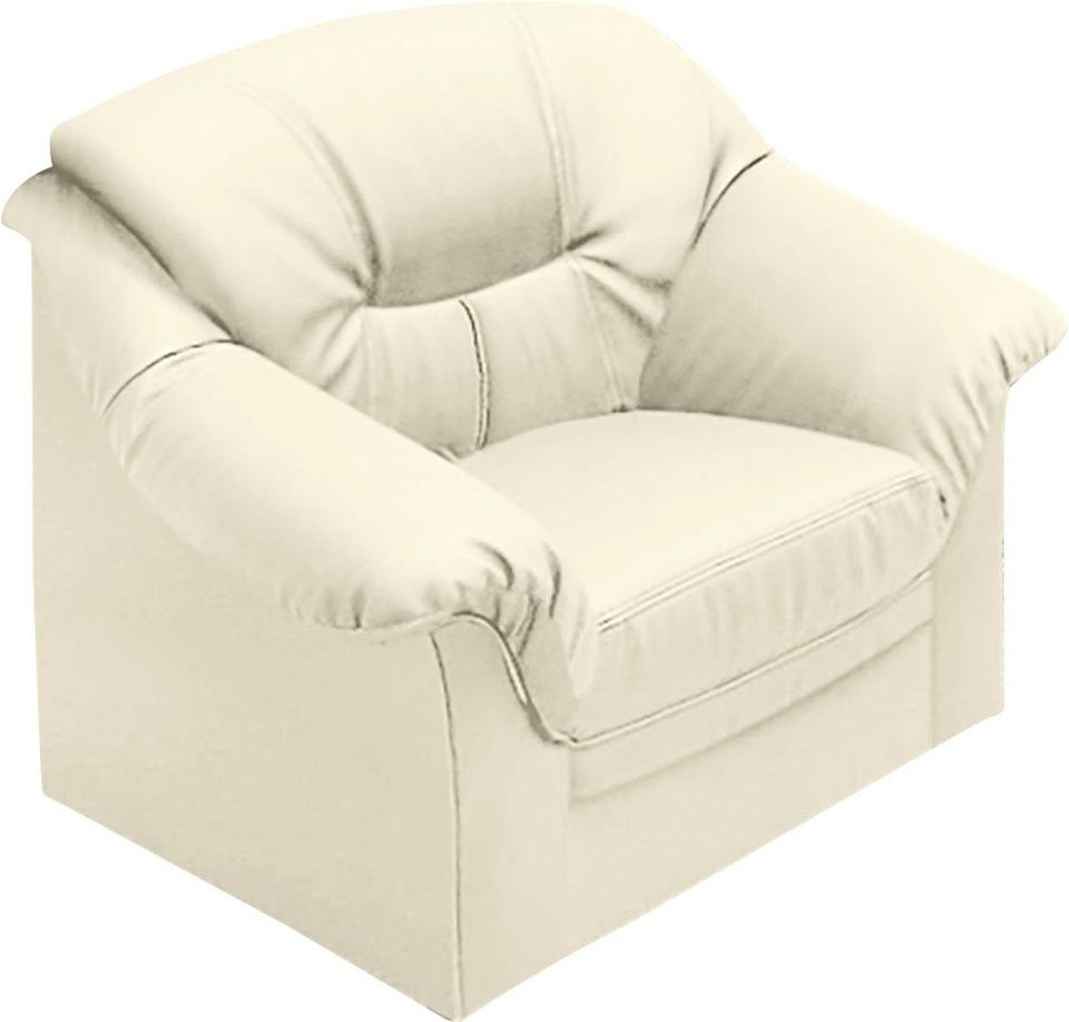 DOMO collection Fauteuil Montana kunstleren bekleding, tijdloos en elegant (set)