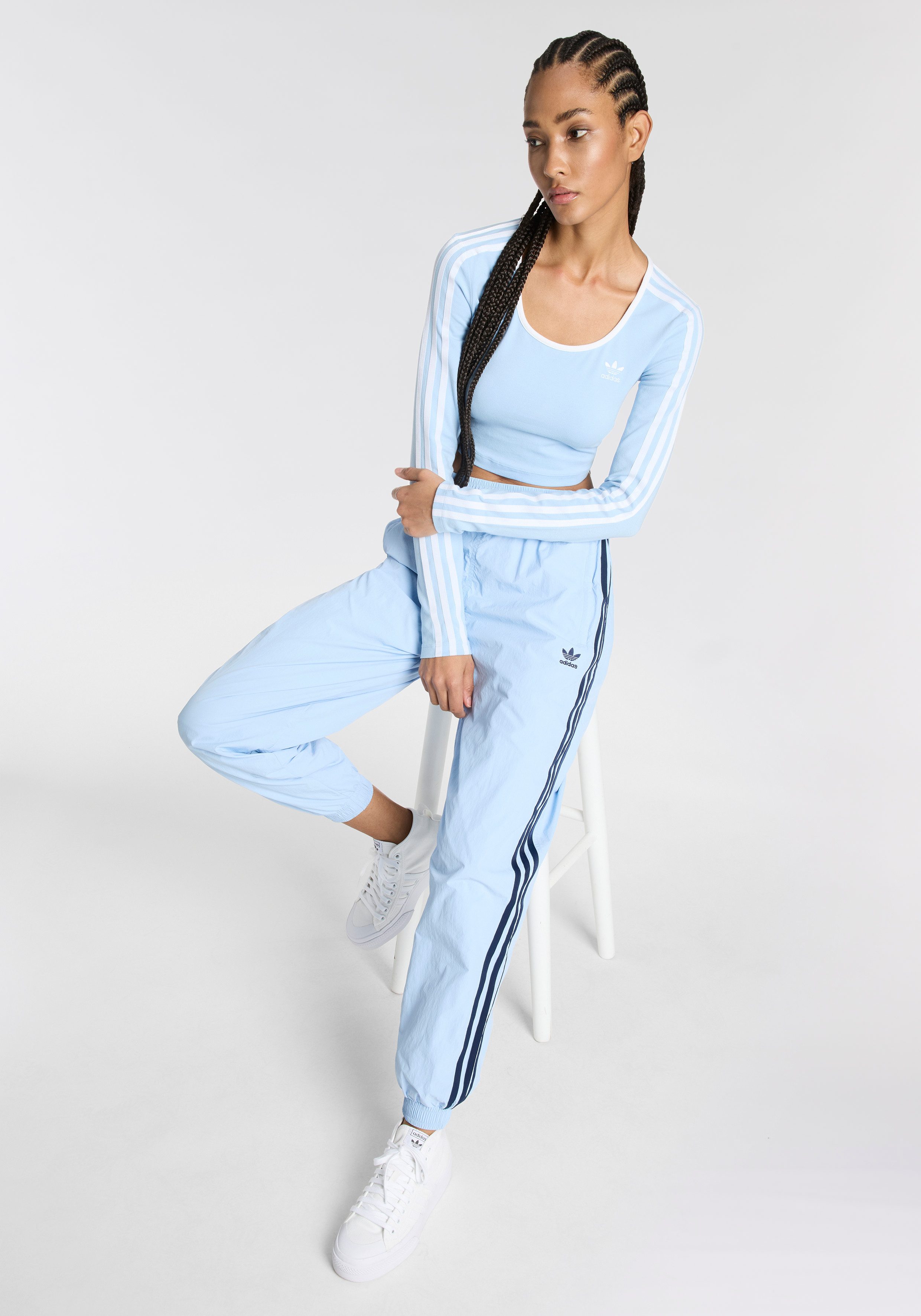 adidas Originals Shirt met lange mouwen 3S LS CROP