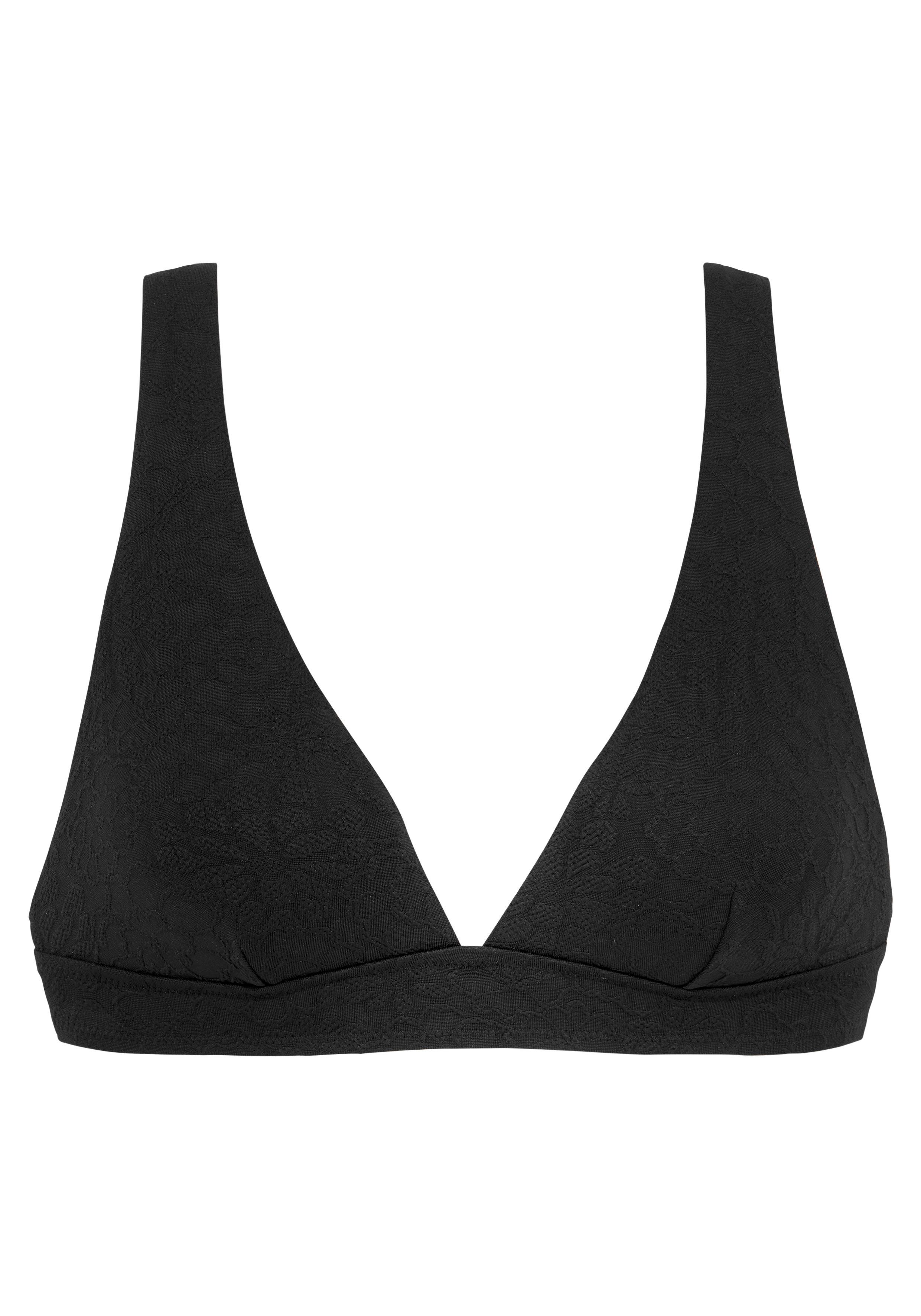 Buffalo Triangel-bikinitop Bubble met bloemige structuur