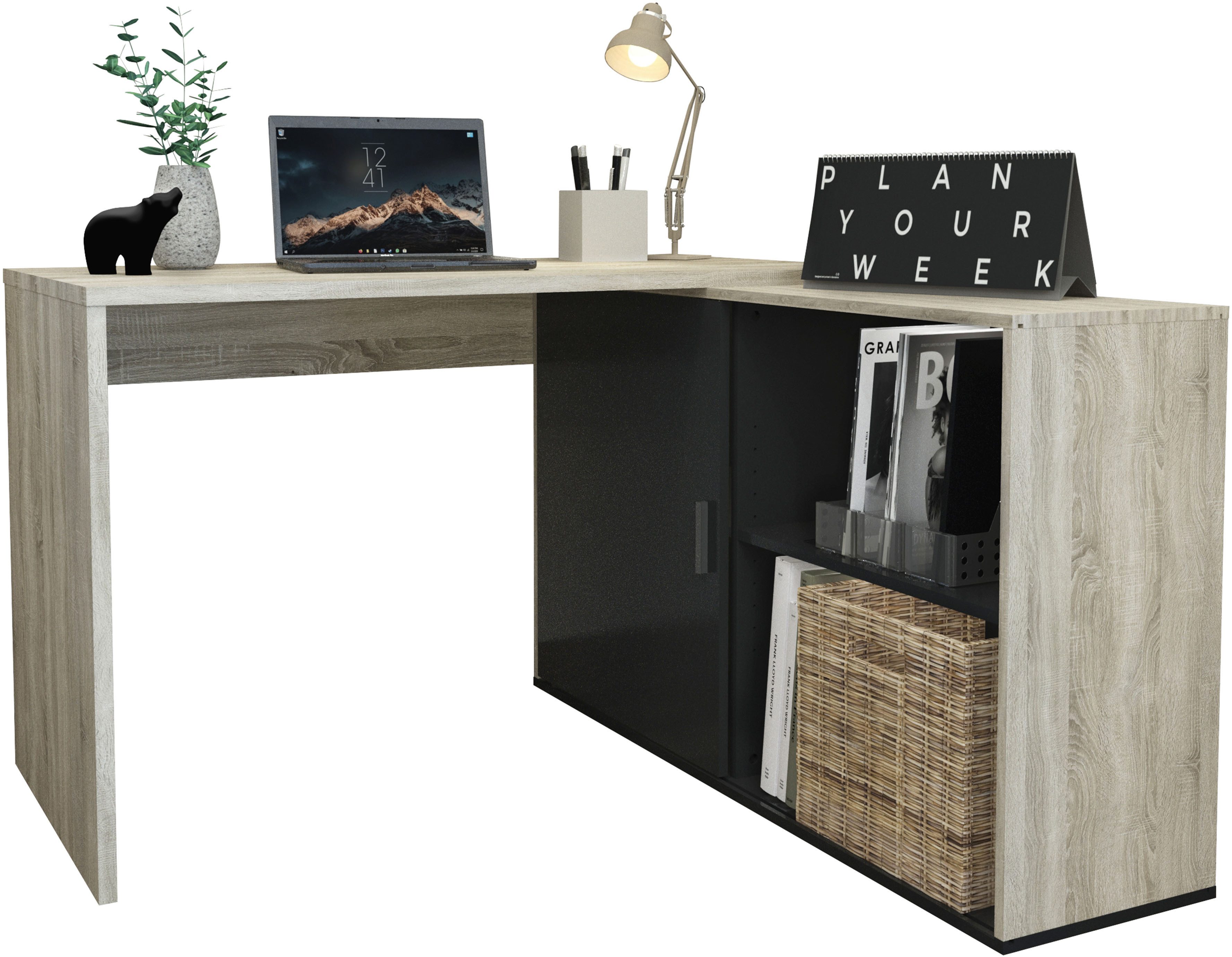 FMD Hoekbureau Valley Breedte 118 cm