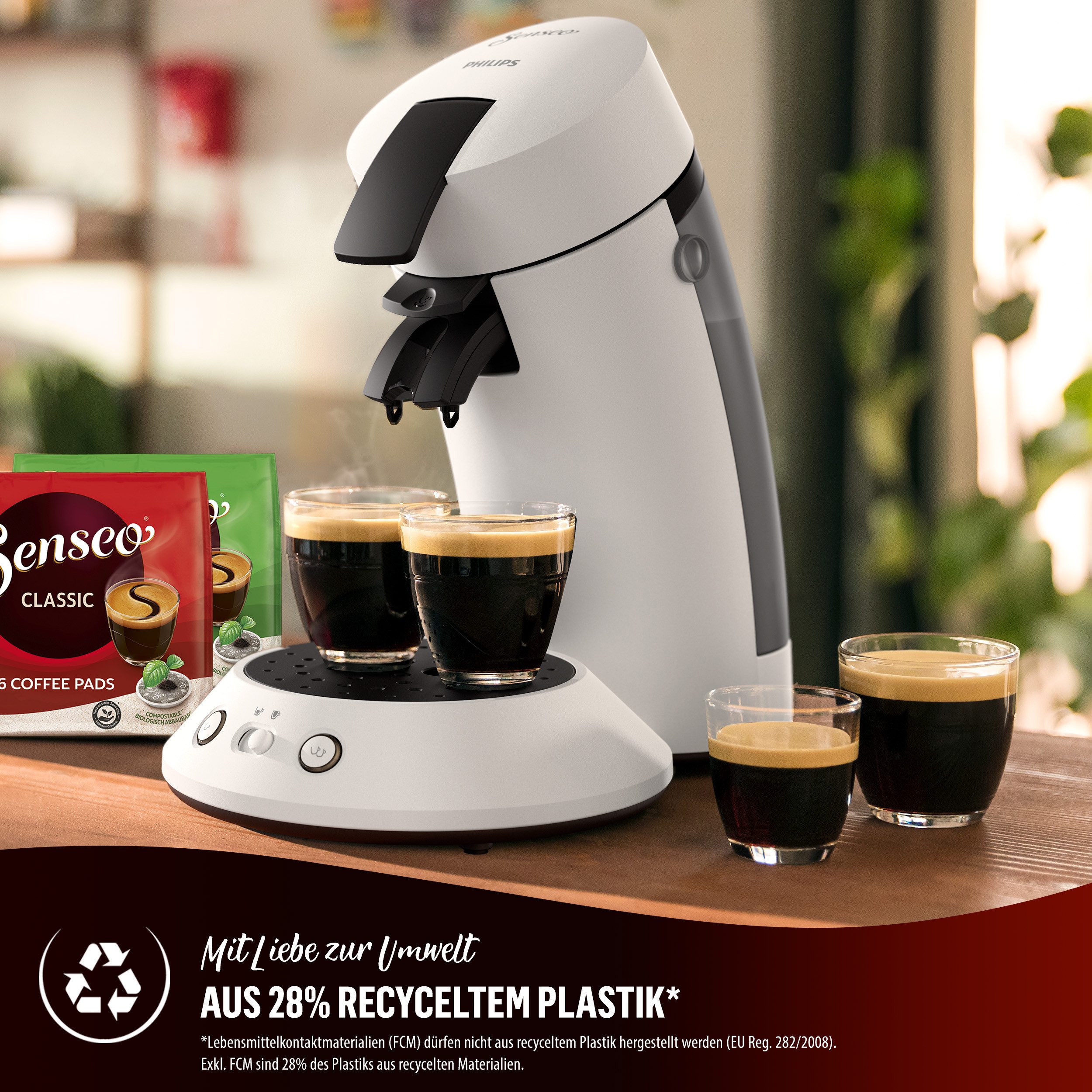 Senseo Koffiepadautomaat Original Plus CSA210/60, met twee koffie-instellingen
