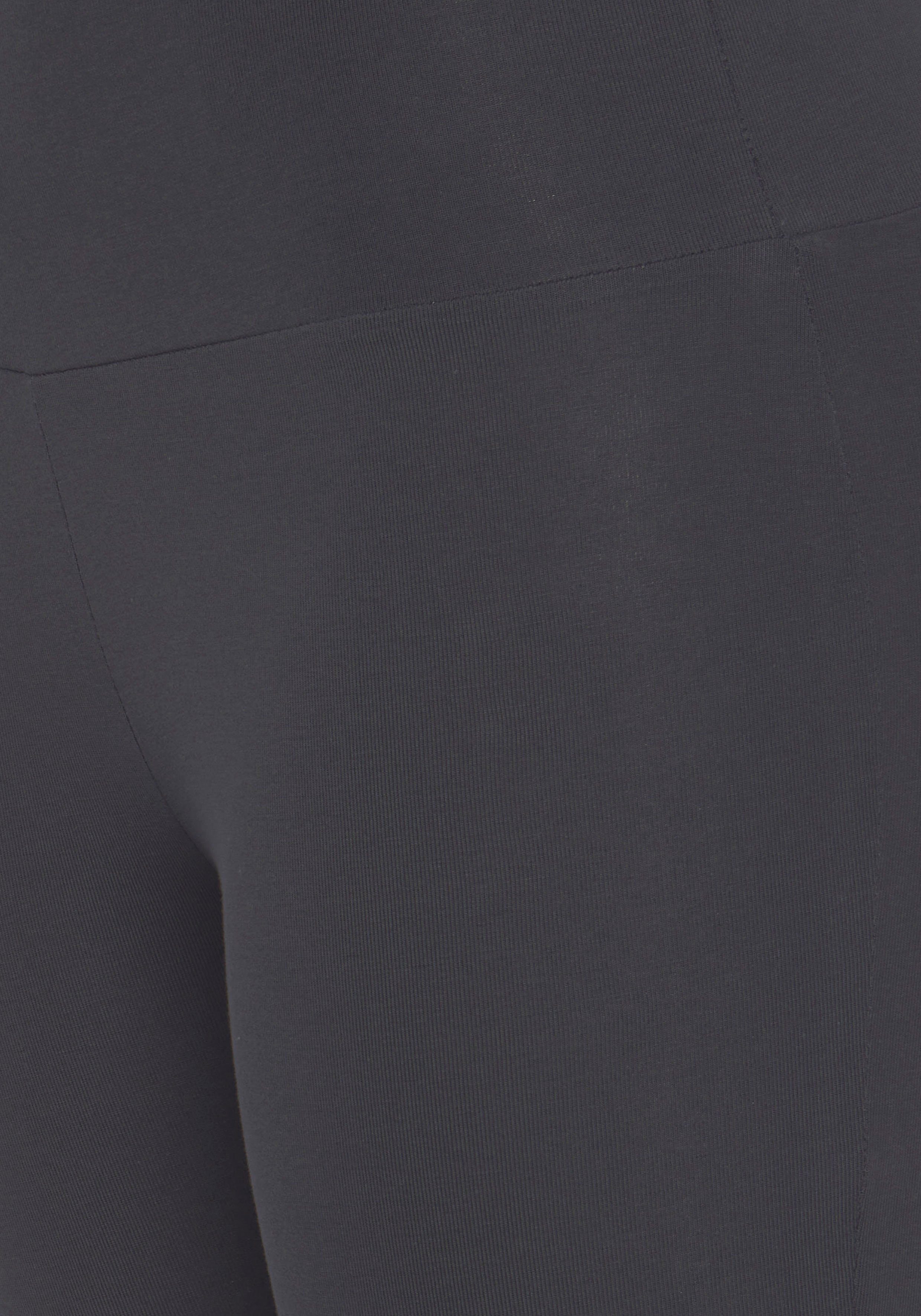 Lascana Caprilegging met brede zachte boord, loungewear