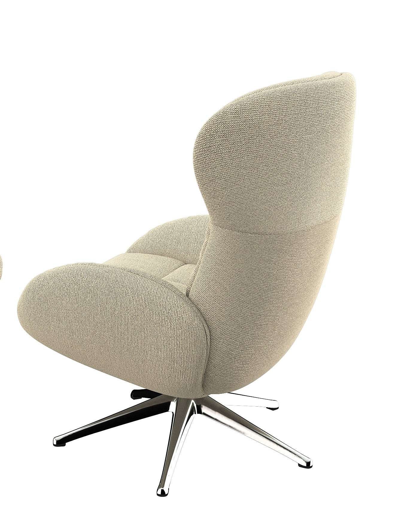 FLEXLUX Relaxfauteuil Haze, uitstekend comfort, Alu voet, organisch design, ergonomisch