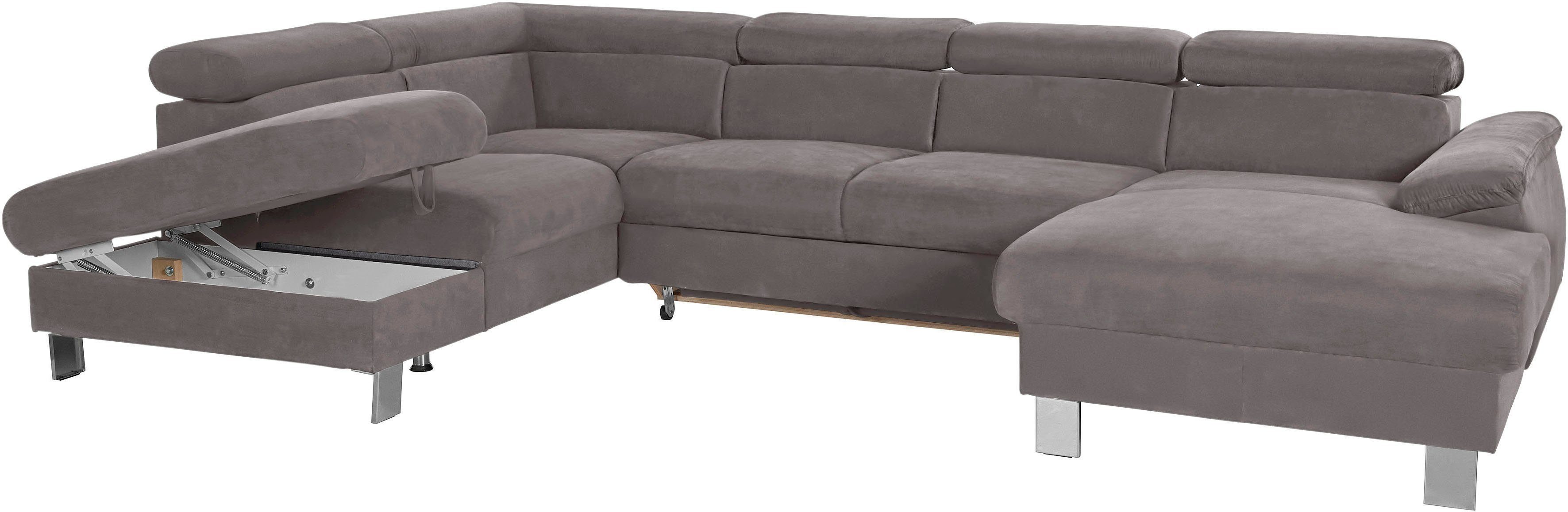 COTTA Zithoek Komaris U-vorm, B: 320 resp. 100 cm (set: woonlandschap & hocker) (set)