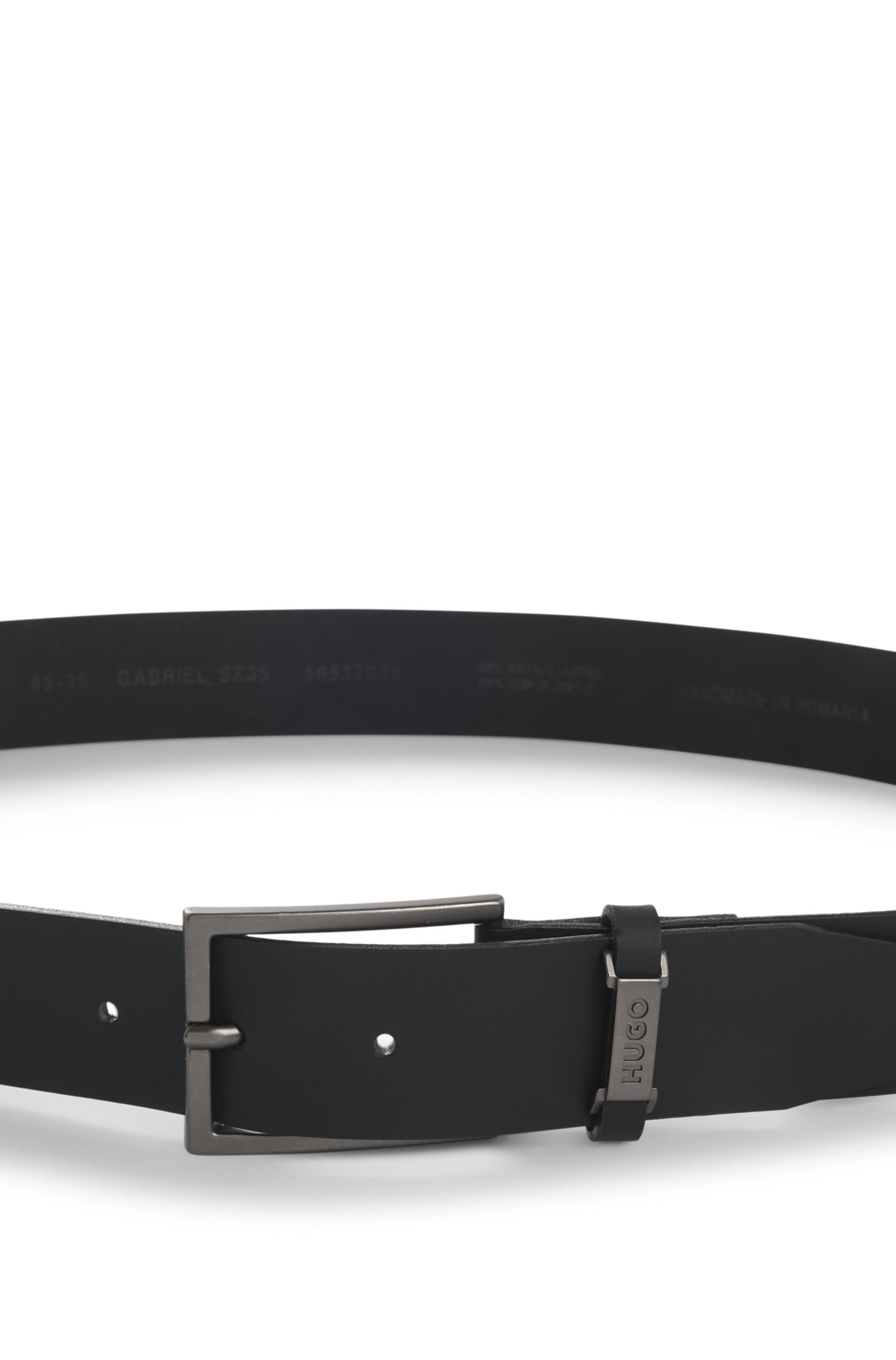 HUGO Leren riem Gabriel_Sz35 Met merkembleem van HUGO