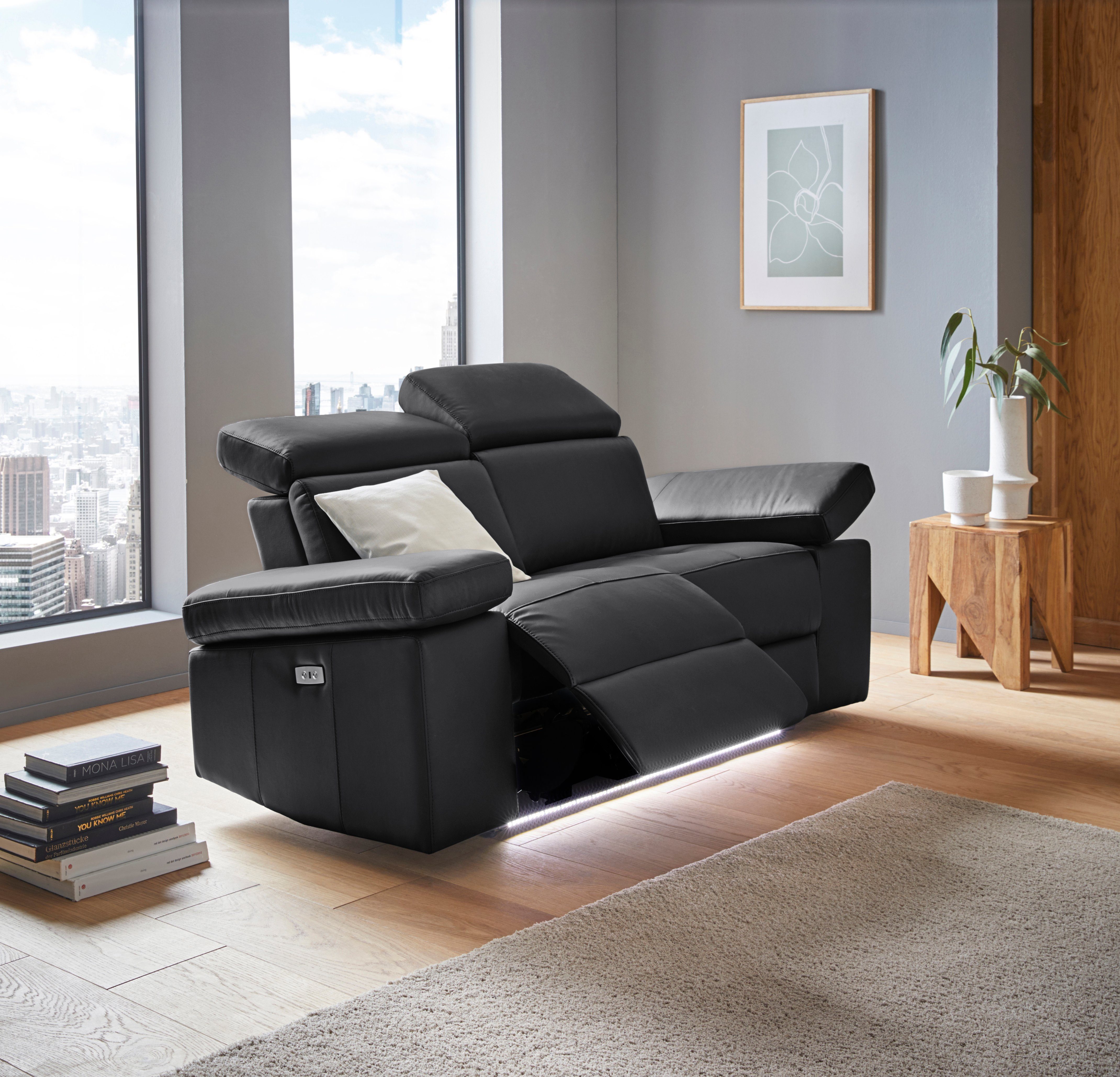 Places of Style 2-zitsbank Kilado met relaxfunctie, verstelbare armleuning, verstelbare hoofdsteun