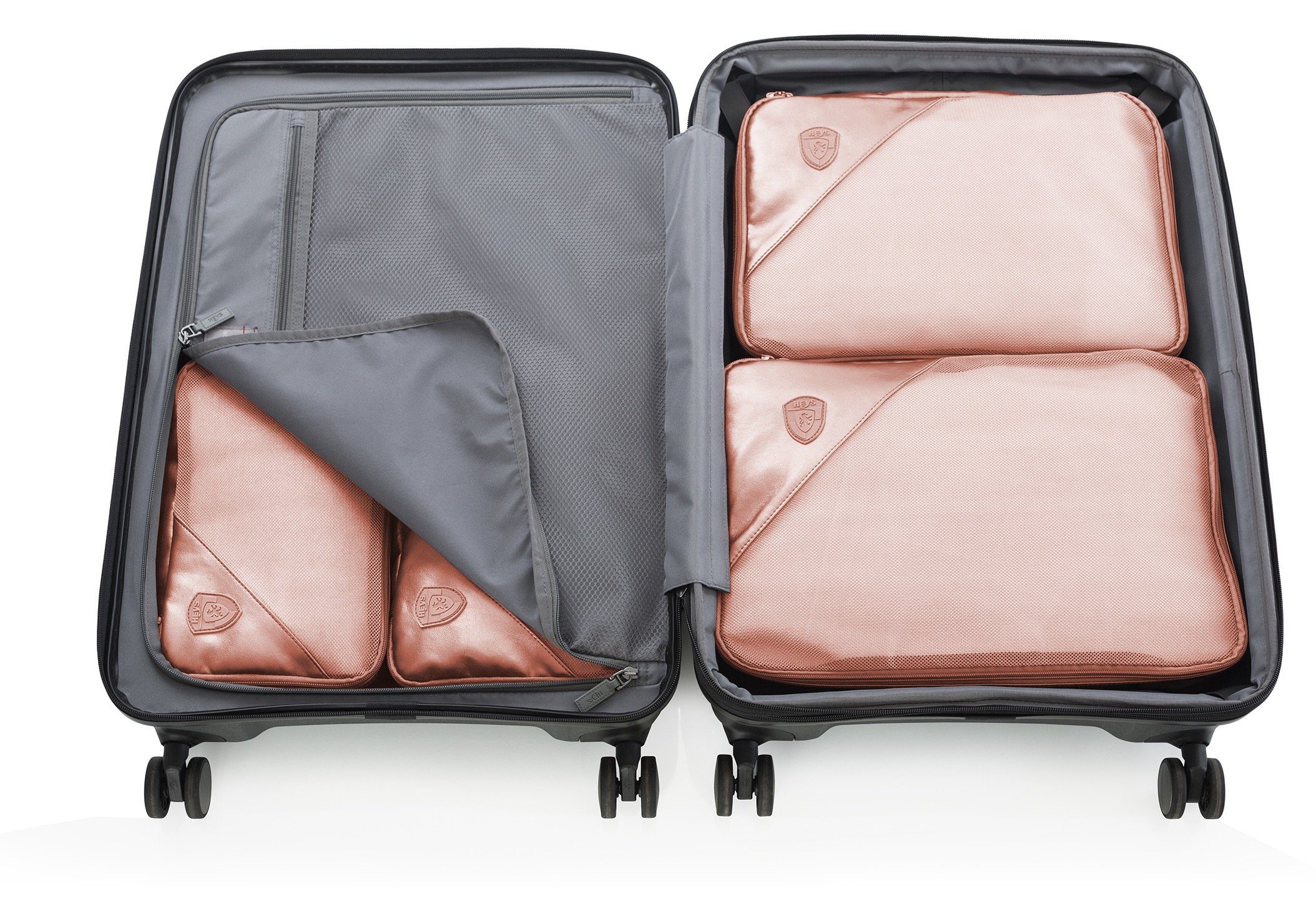 Heys Kofferorganizer Metallic Packing Cube x Joachim Llambi bagagecube pakcube kledingtas (set 5-delig Pakket tas set)