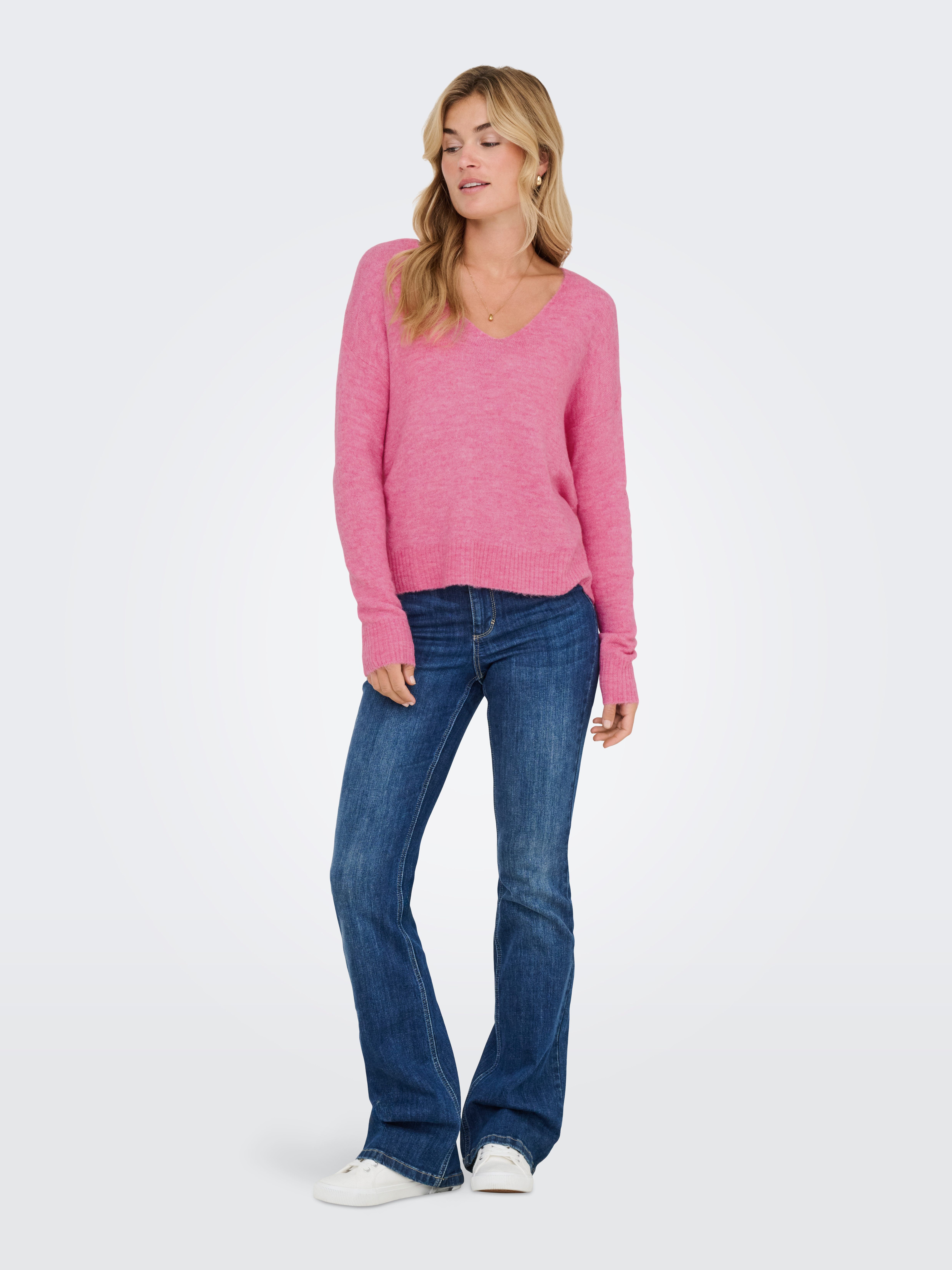 JDY Trui met V-hals JDYELANORA L/S V-NECK PULLO. KNT NOOS