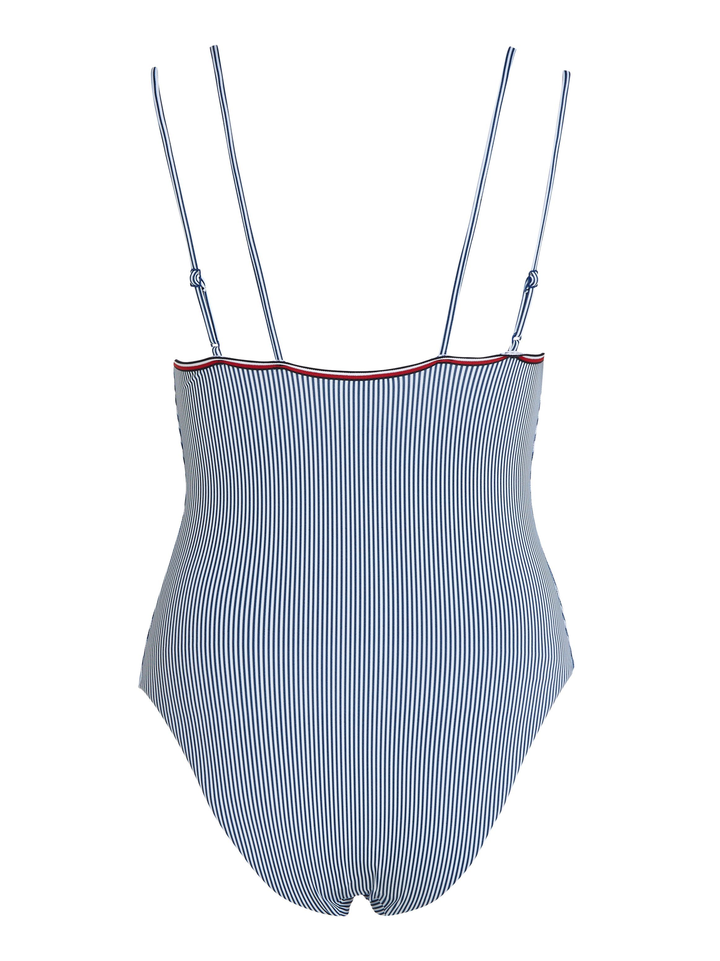 Tommy Hilfiger Swimwear Badpak ONE PIECE PRINT met gestreept patroon