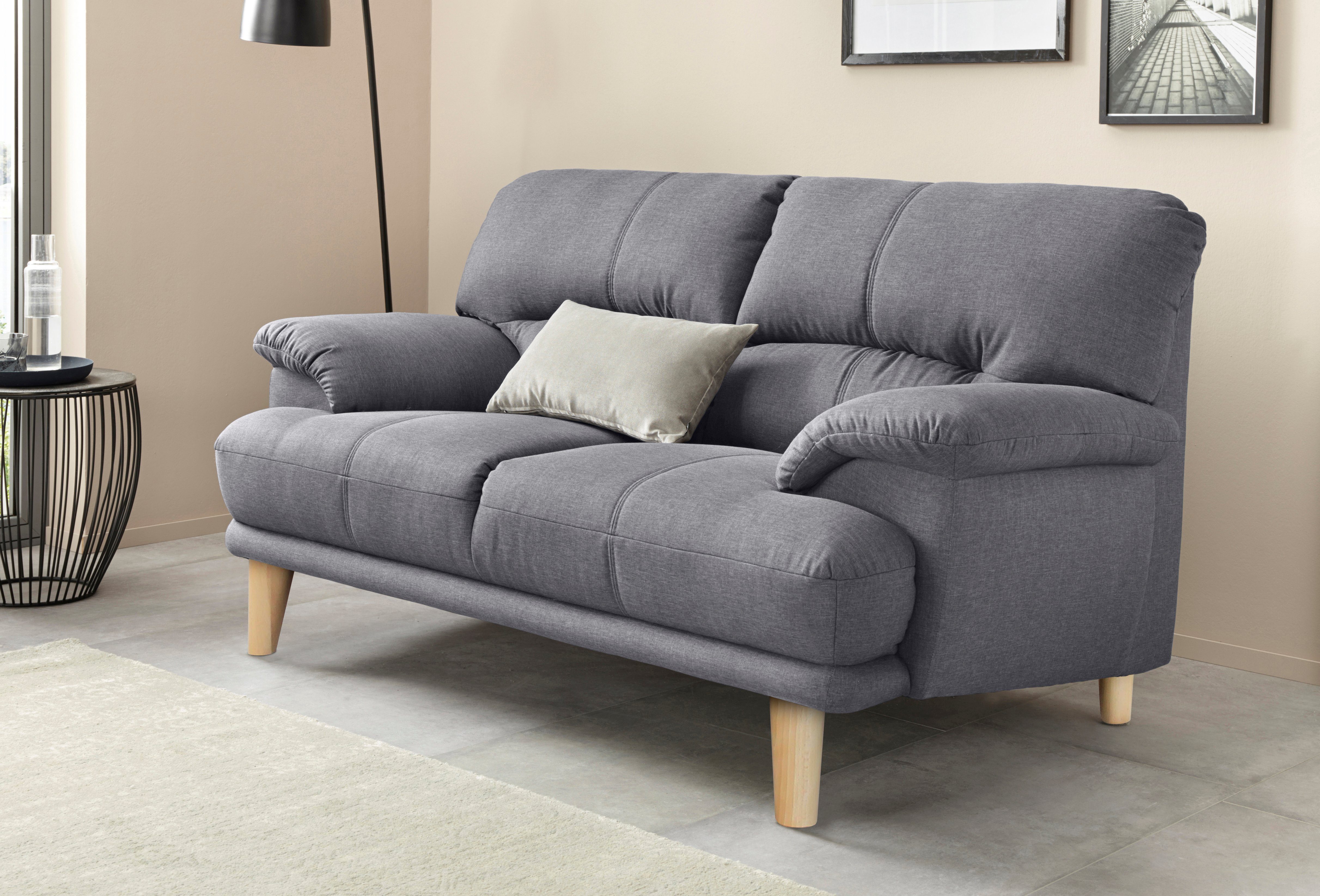 TRENDMANUFAKTUR 2-zitsbank Cecilia, Italiaans design, geweldige details hoog zitcomfort en extra comfortabele armleuningen