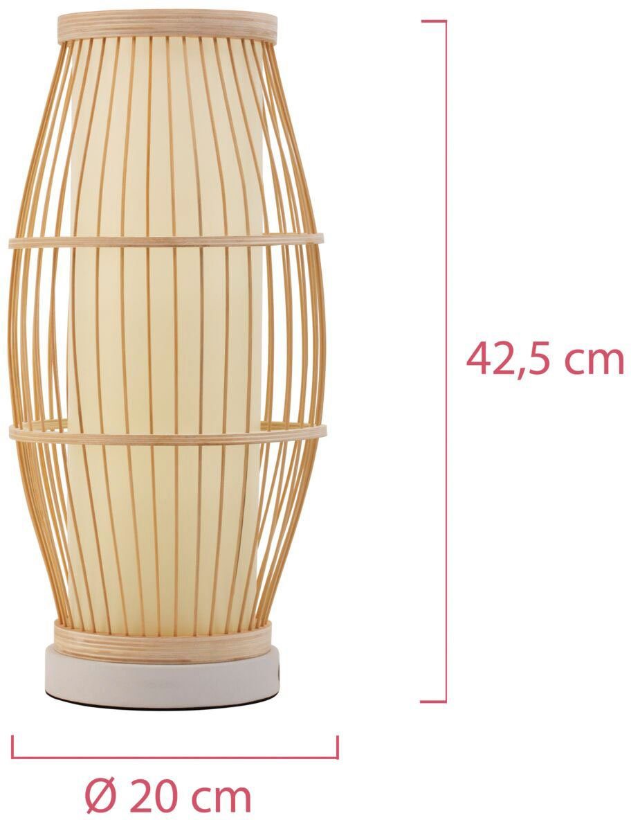 Pauleen Tafellamp Woody Passion max20W beige 230V bamboe/kunststof