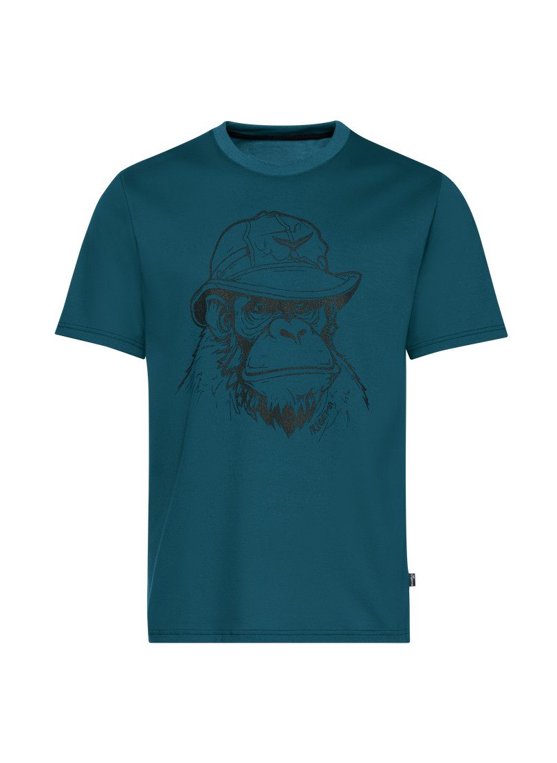 Trigema T-shirt TRIGEMA T-shirt met aap-print (1-delig)