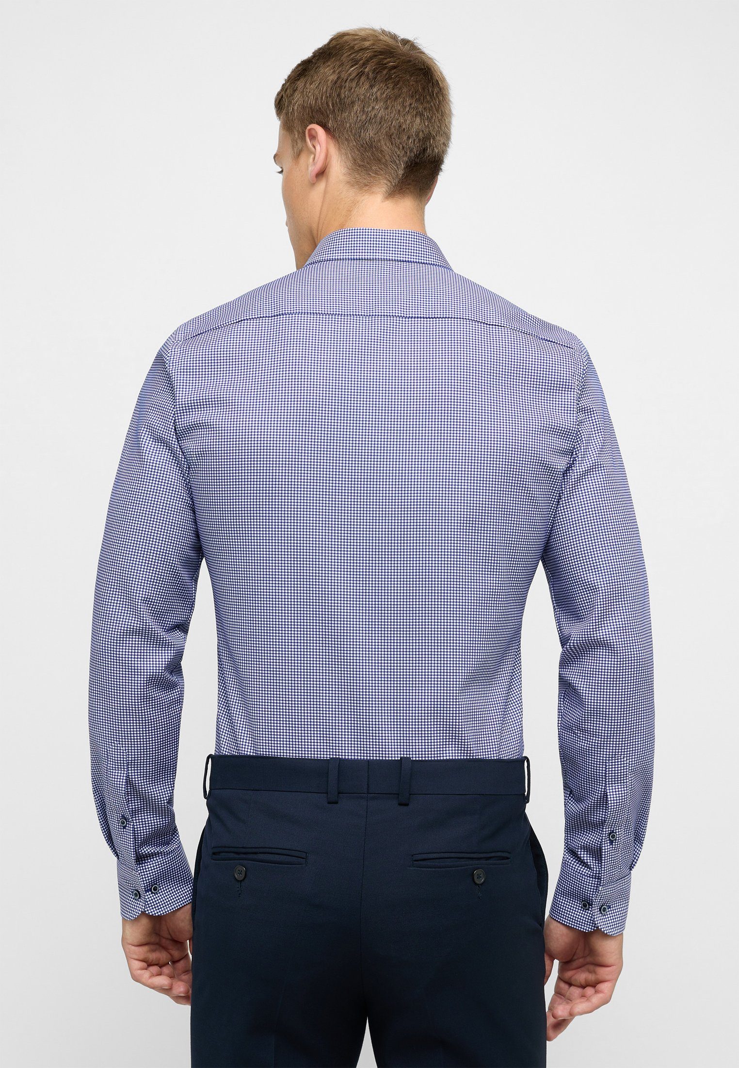 Eterna Overhemd met lange mouwen Slim fit NON IRON (strijkvrij)