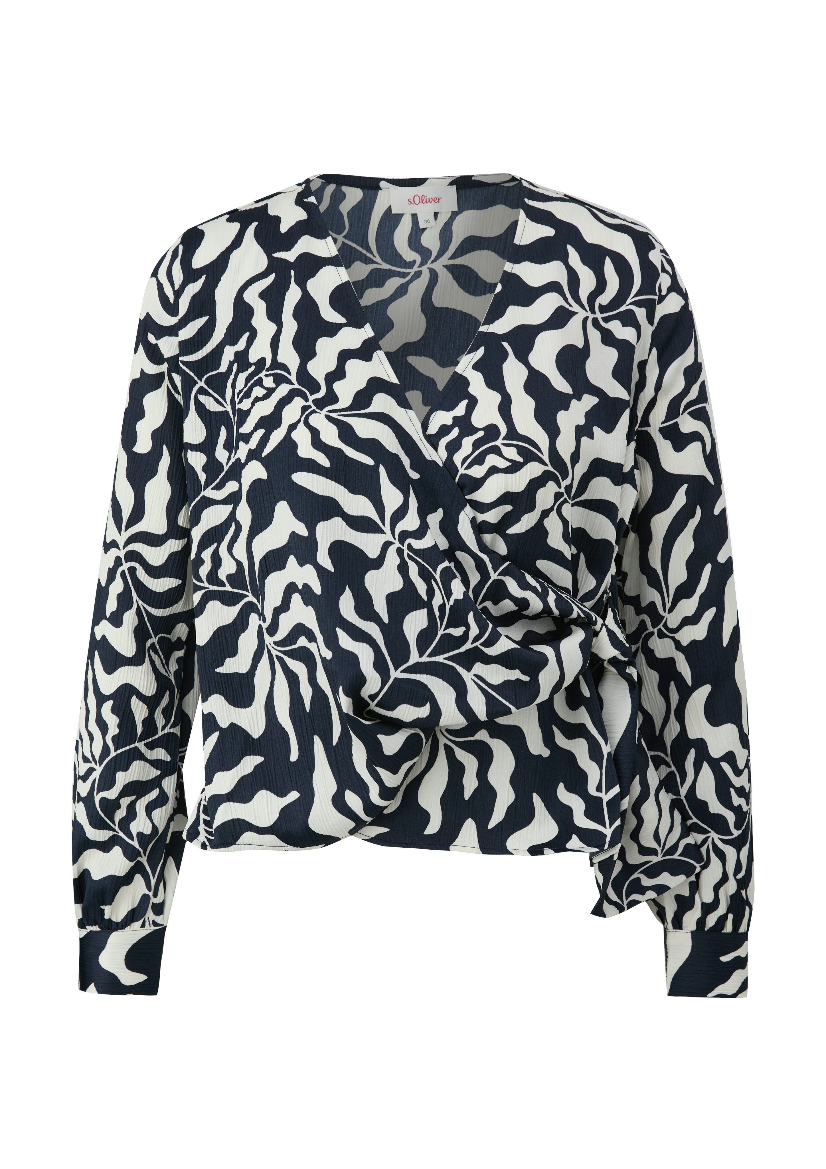 s.Oliver Wikkelblouse met all-over print