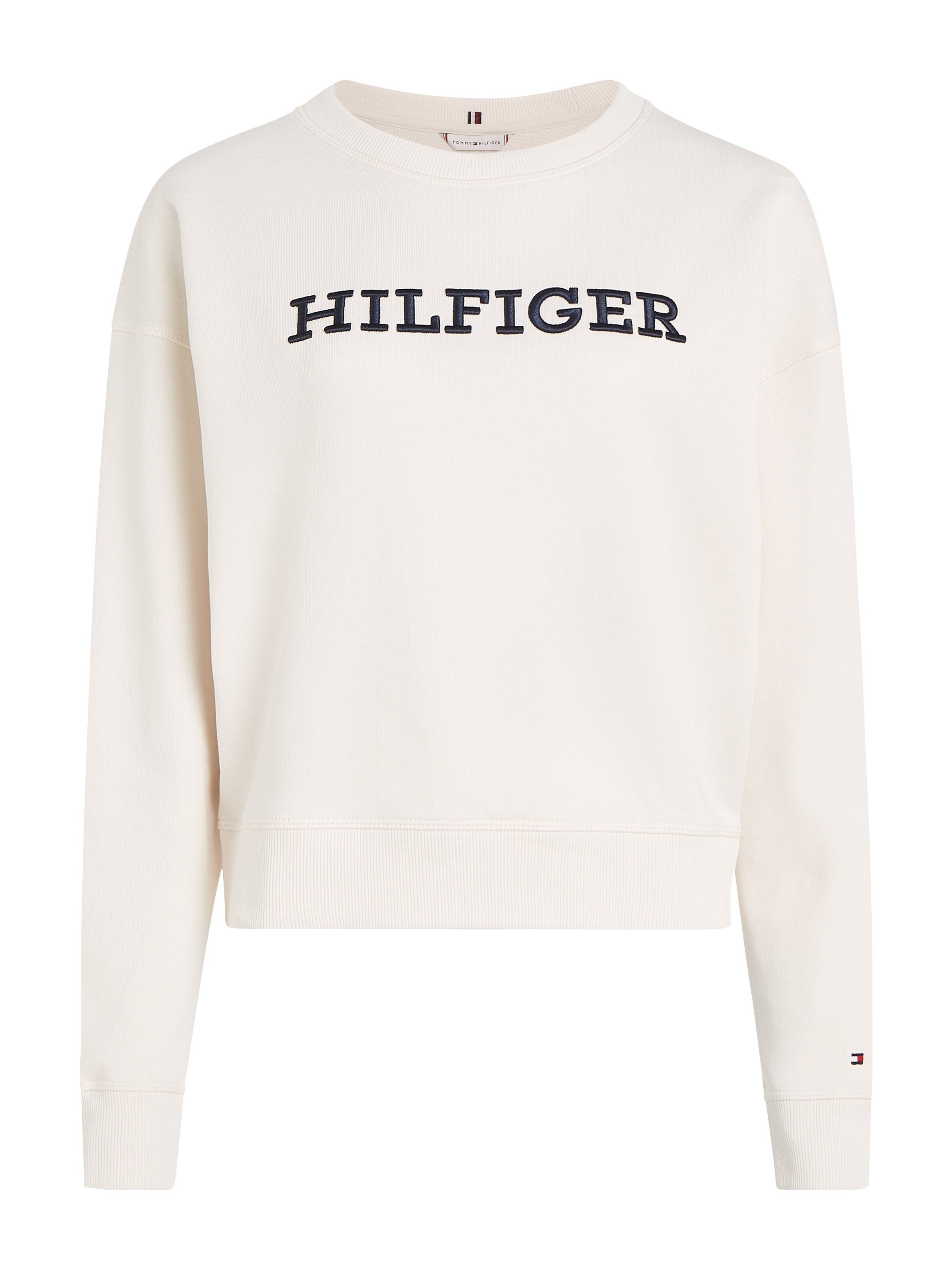 Tommy Hilfiger Sweatshirt REG MONOTYPE EMB SWEATSHIRT met opvallend geborduurd hilfiger-logo