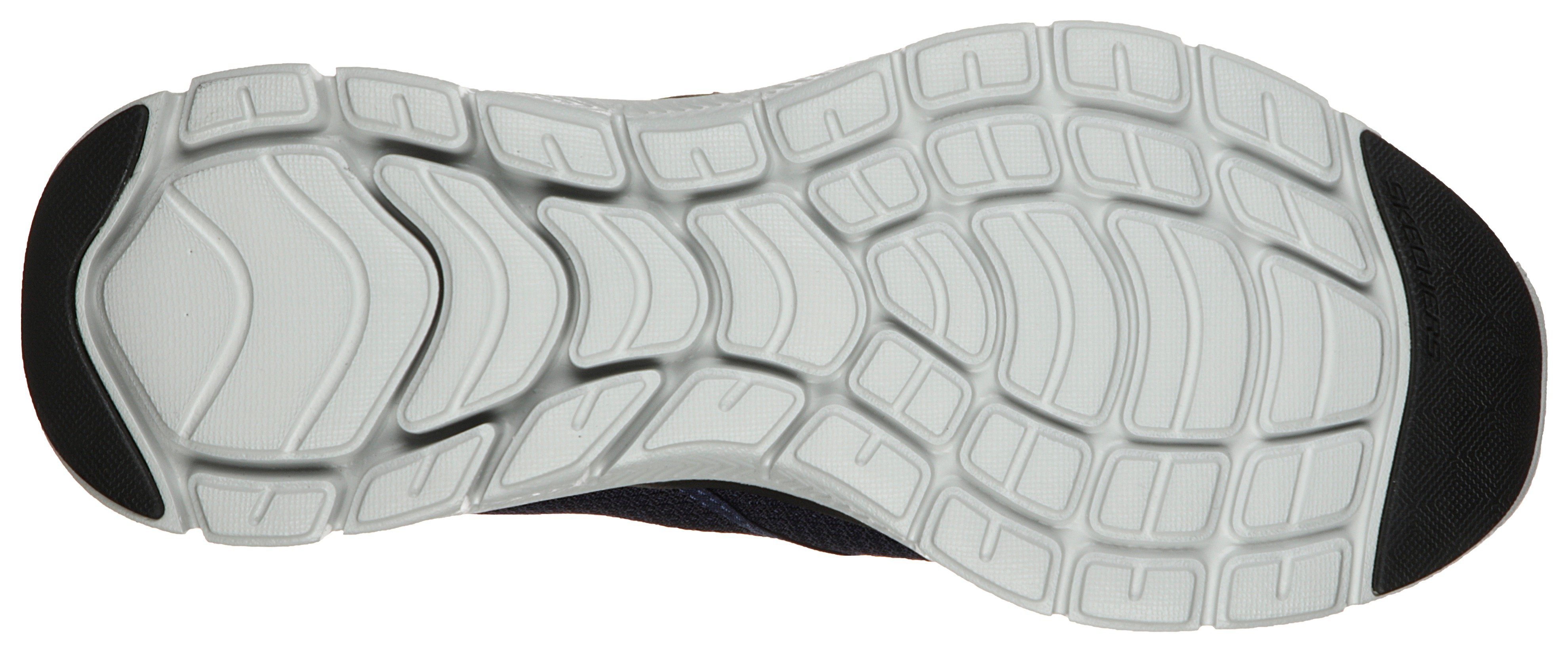 skechers slip-on sneakers flex advantage 4.0 blauw