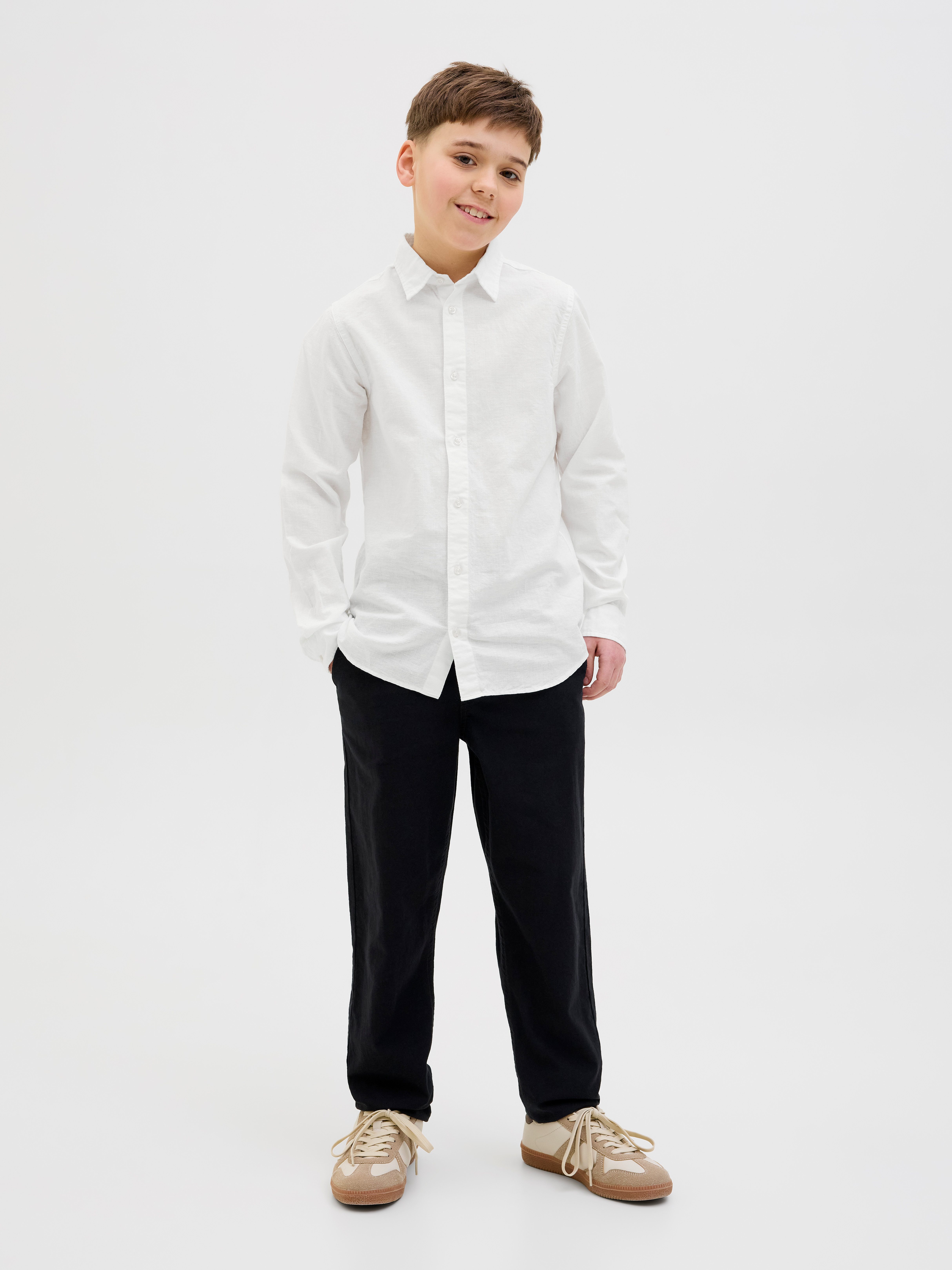 Jack & Jones Junior Overhemd met lange mouwen JJEBREEZE SHIRT LS SN JNR