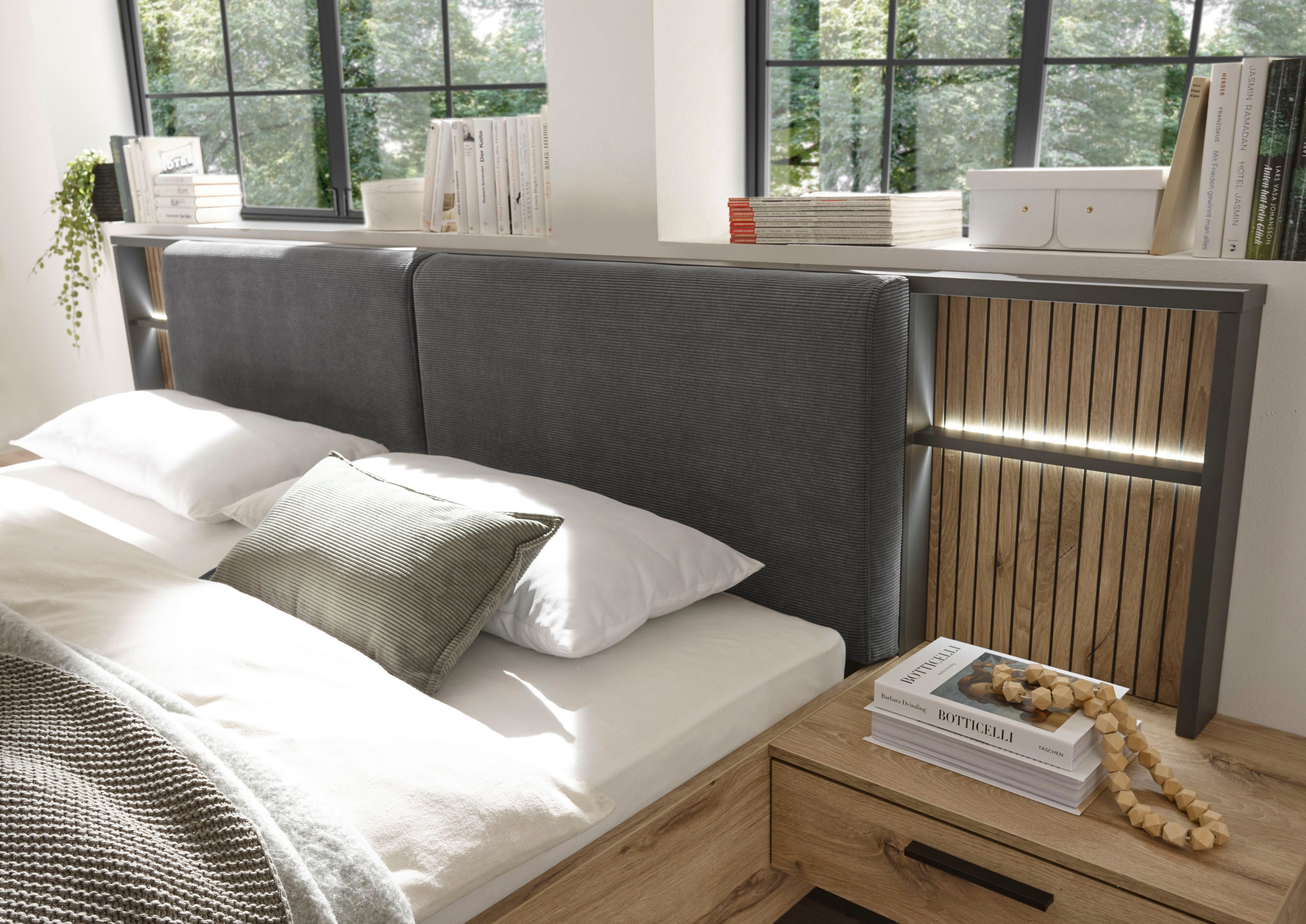 Schlafkontor Ledikant Daria bed met gestoffeerde hoofdeinde