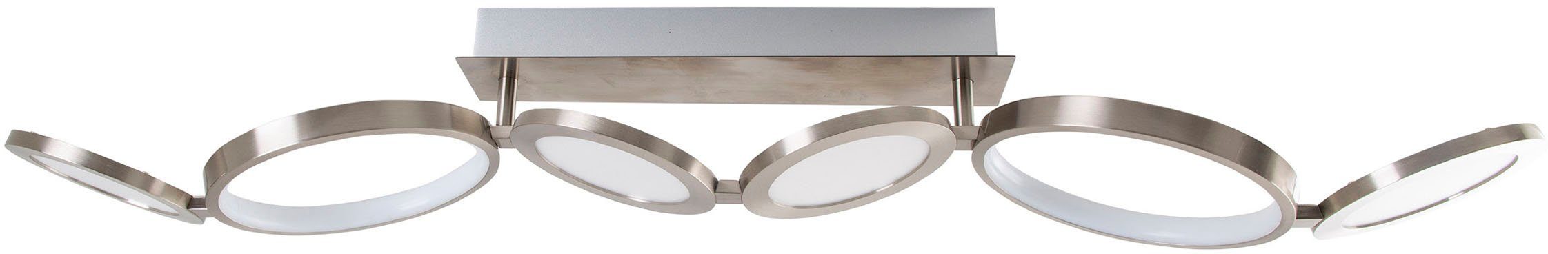 näve Led-plafondlamp Stelari 3-traps dimbaar via wandschakelaar, schijfoptiek, led warmwit, l: 100 cm (1 stuk)