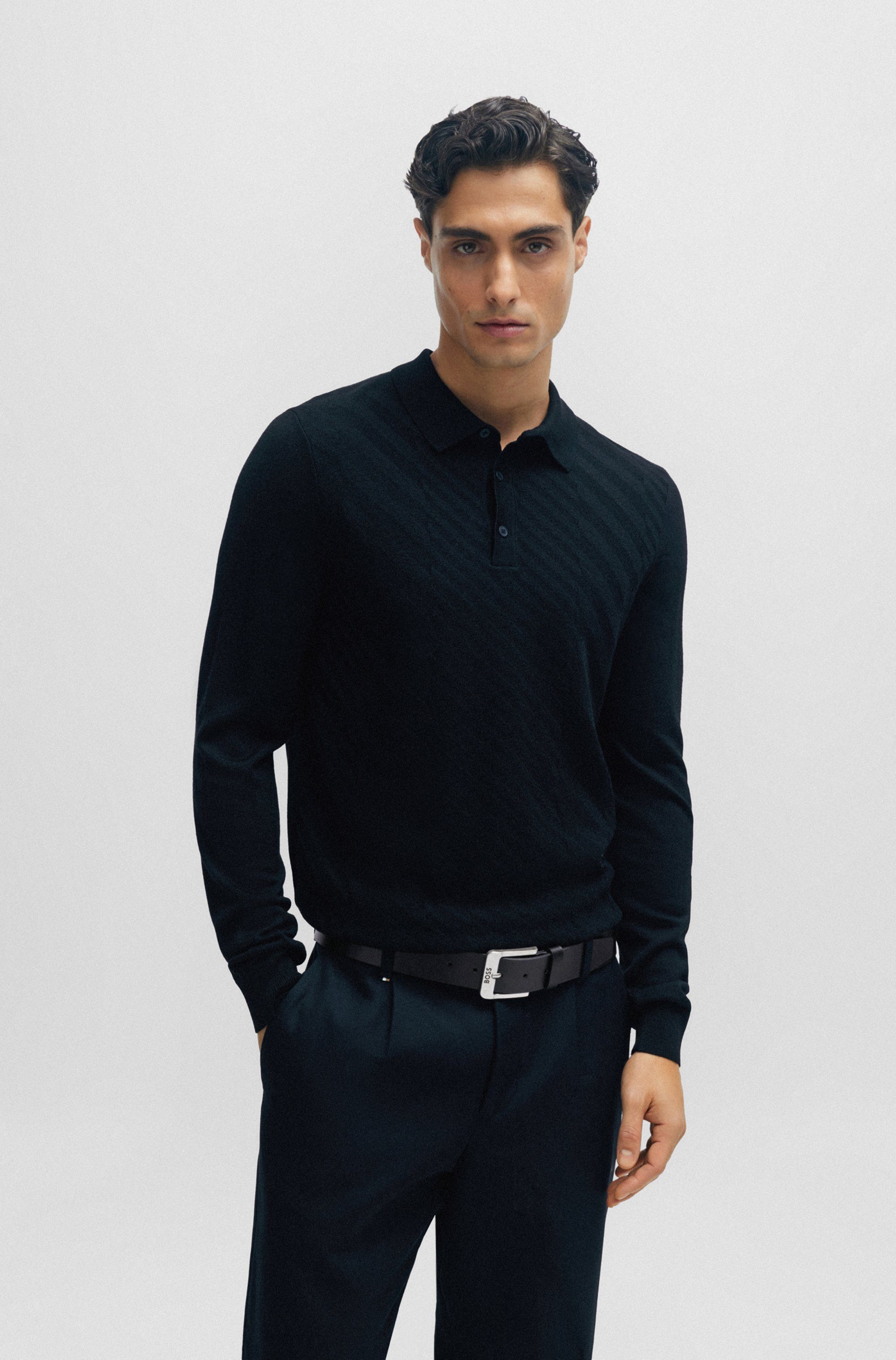 Boss Leren riem Jemio_Sz40 met boss-opdruk