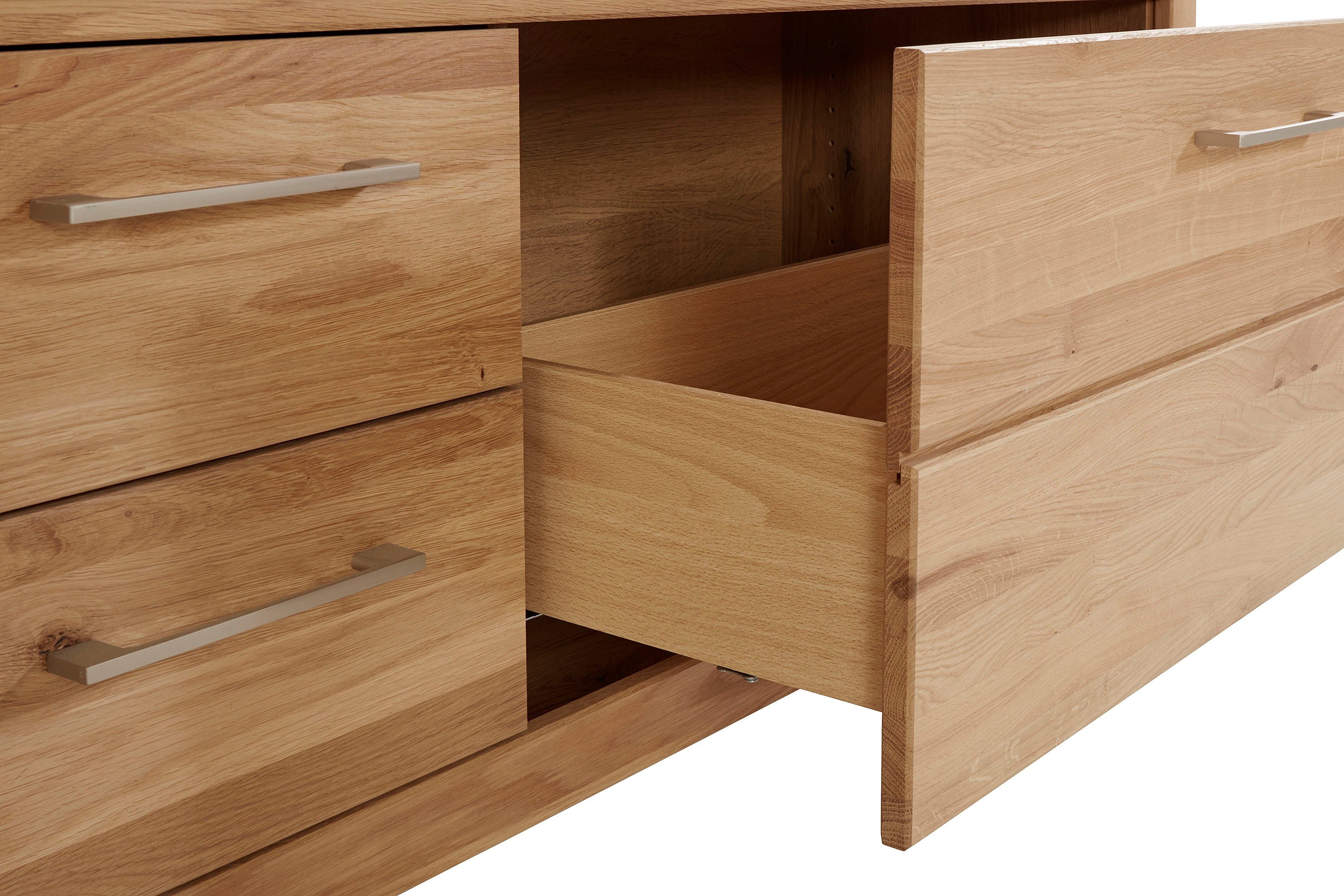 VOGL Möbelfabrik Tv-meubel 1237 Massief houten front, breedte ca. 211 cm, met soft-close functie
