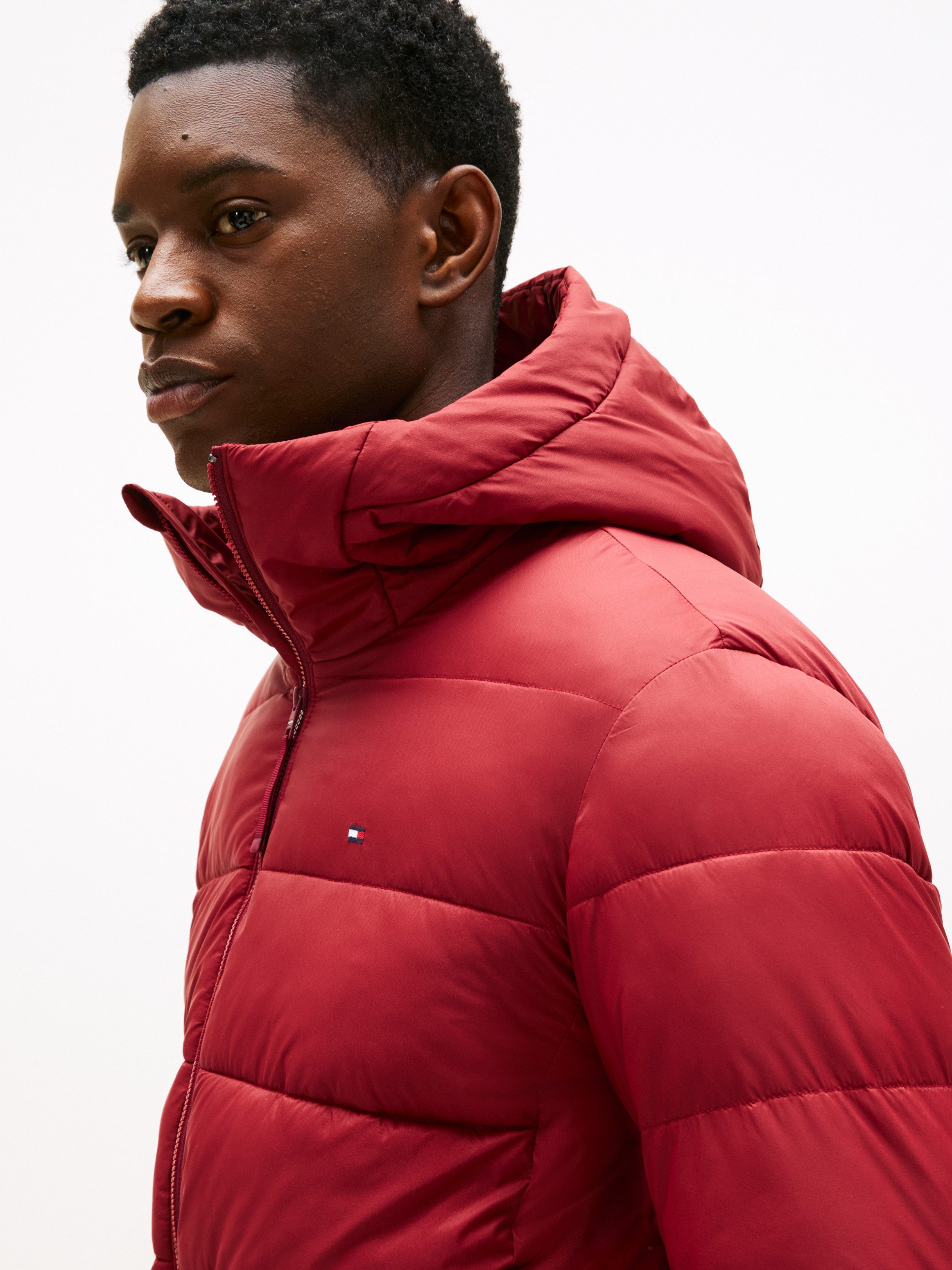 Tommy Hilfiger Gewatteerde jas MID WEIGHT HOODED JACKET