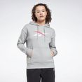 reebok sweatshirt training essentials vector hoodie grijs
